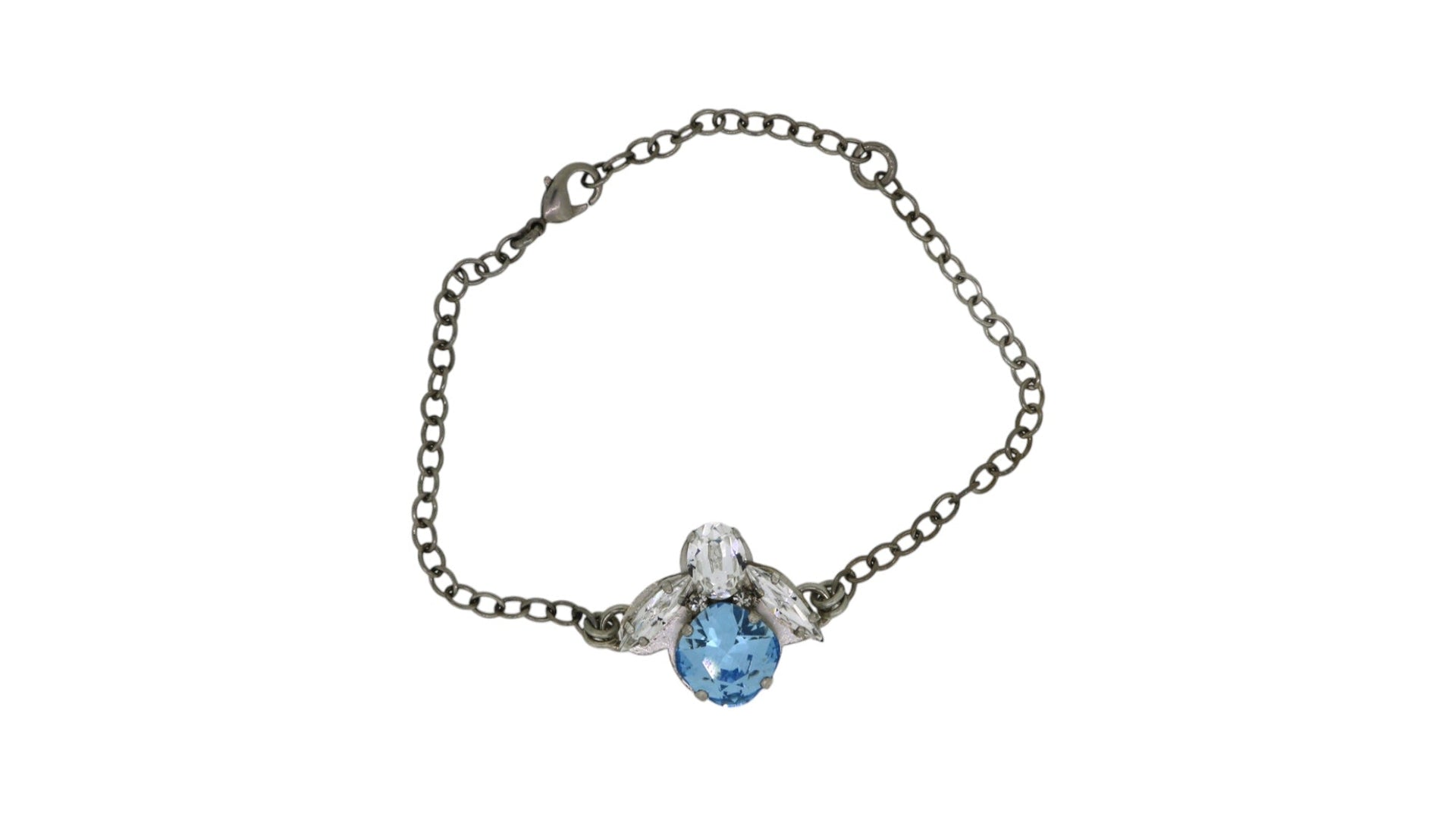 The Blue Bee Bracelet In Platinum