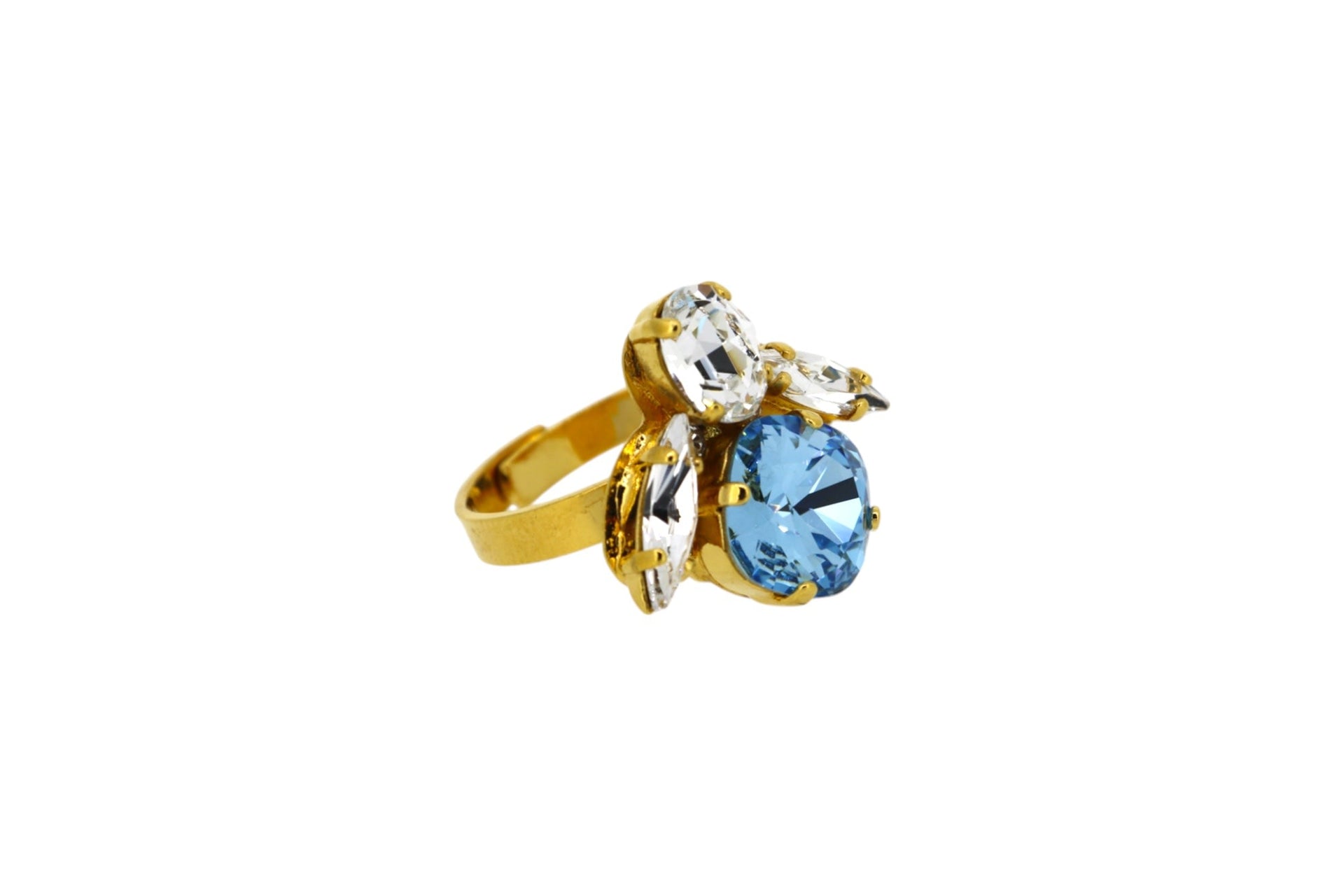 The Blue Bee Ring In Gold