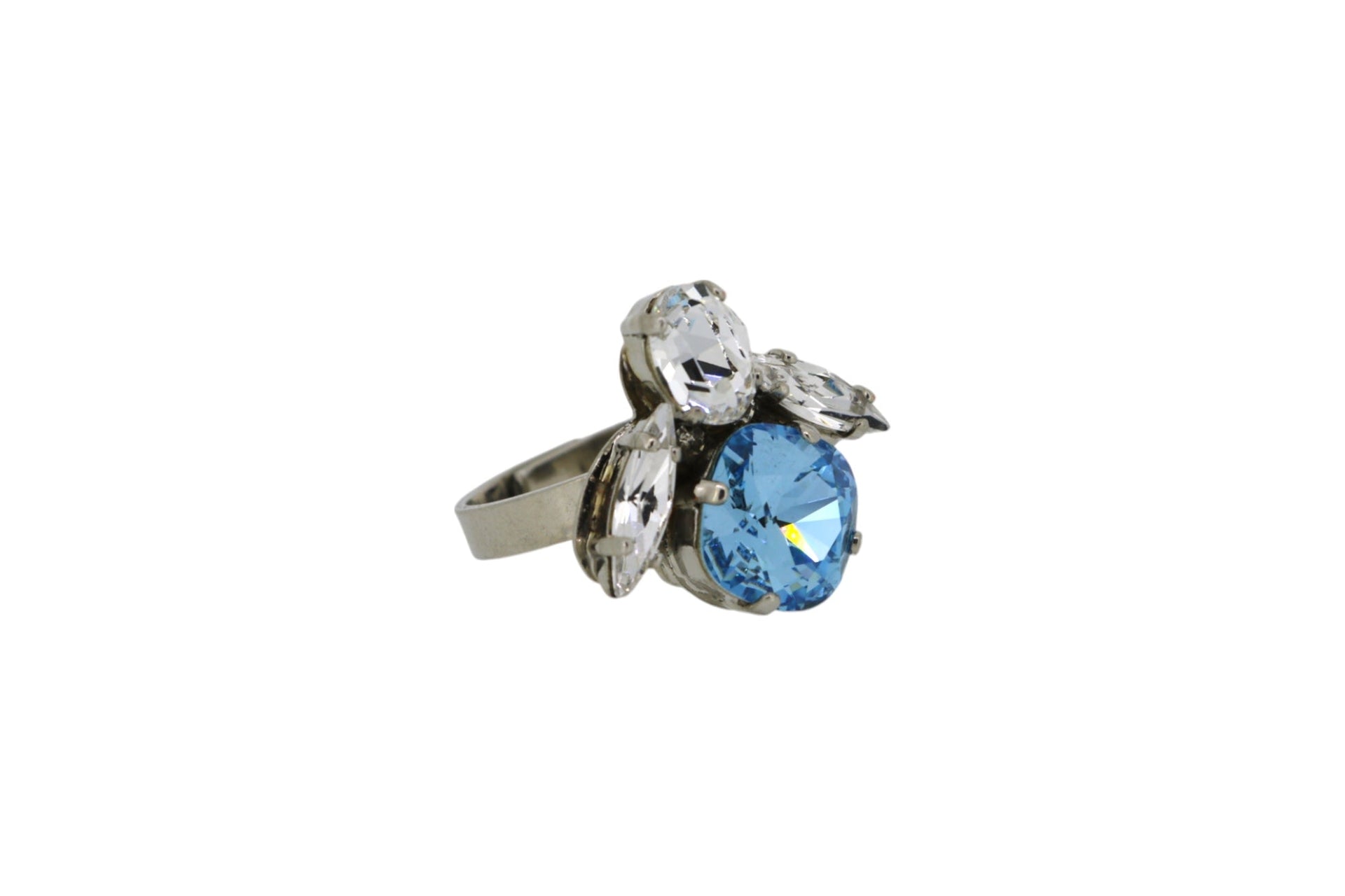 The Blue Bee Ring In Platinum