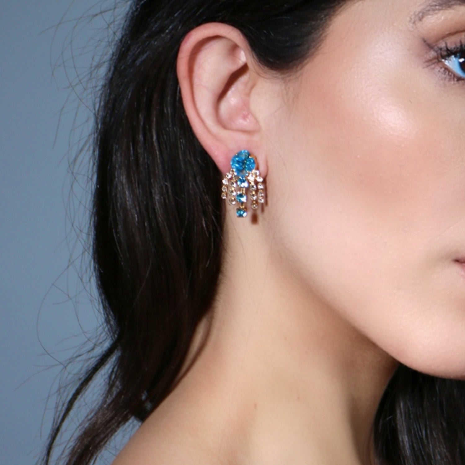 The Blue Sparkler In Gold