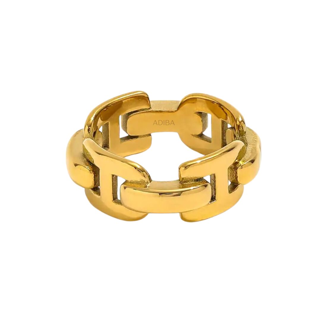 The Bond Gold Plated Stainless Steel Ring