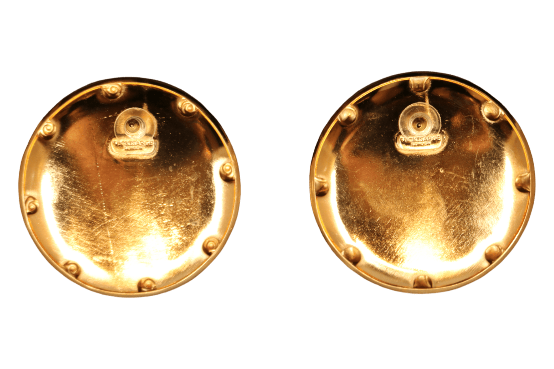 The Hammered Disk In Gold - Pierced