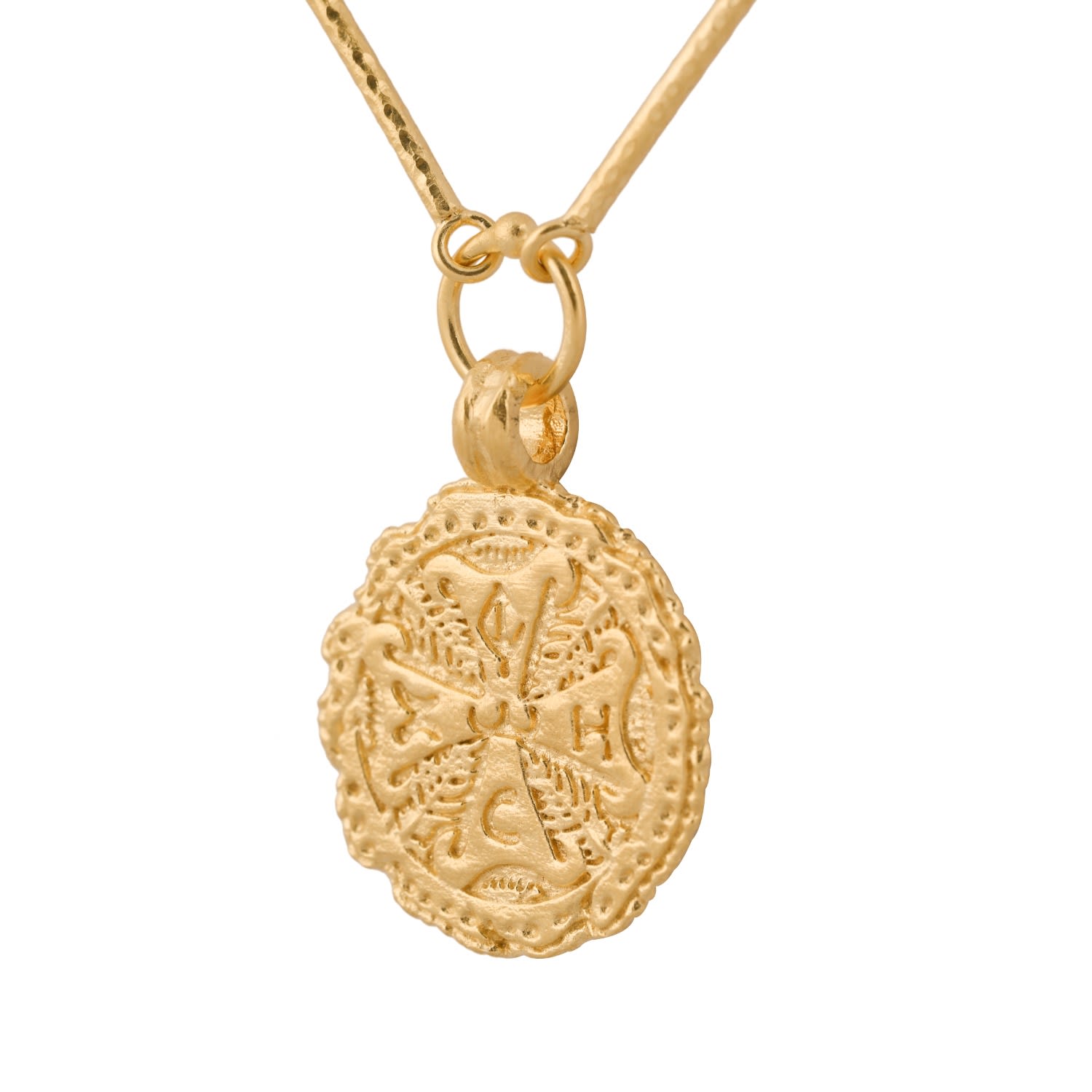 The Circle Of Shalom Gold Gemstone Necklace