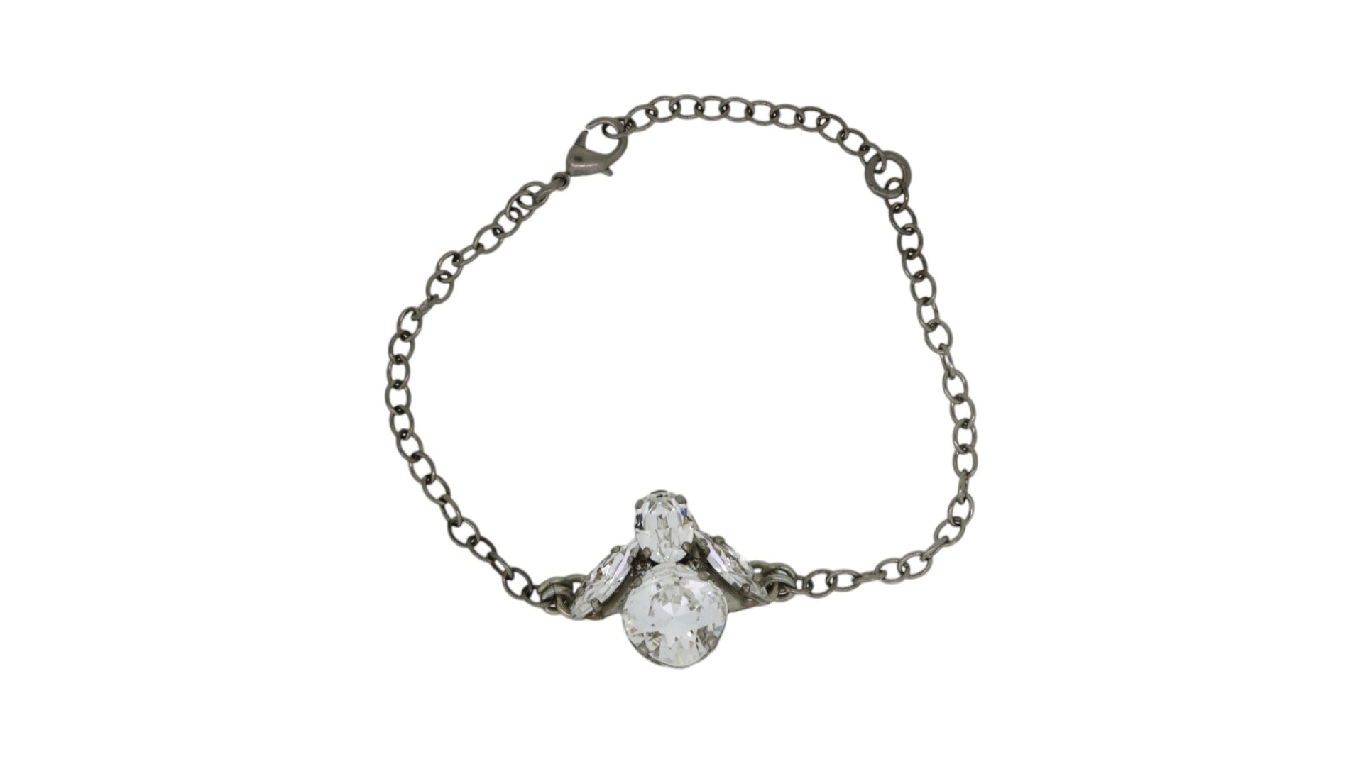 The Clear Bee Bracelet In Platinum