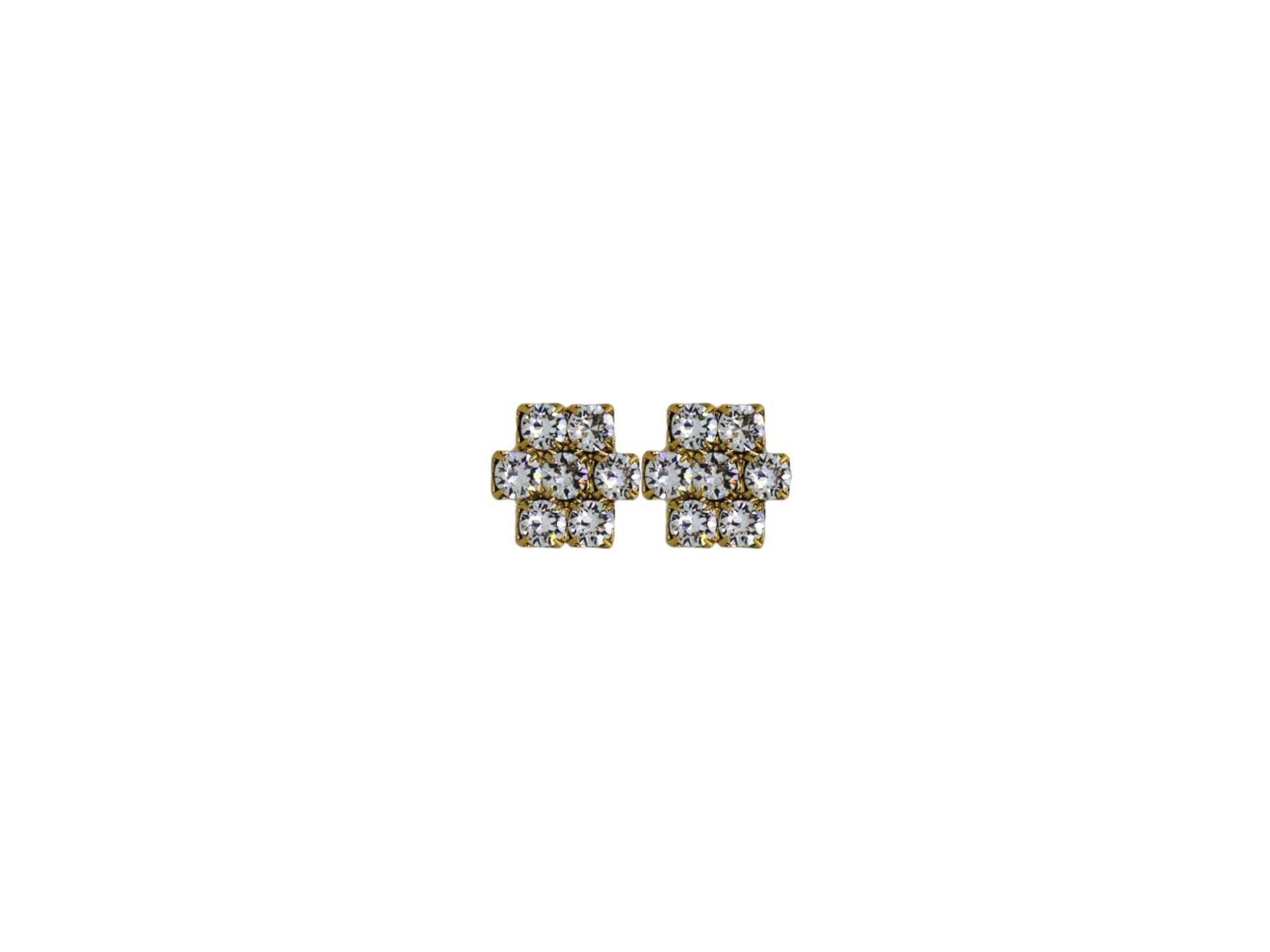 The Clear Hive Earrings In Gold - Clip