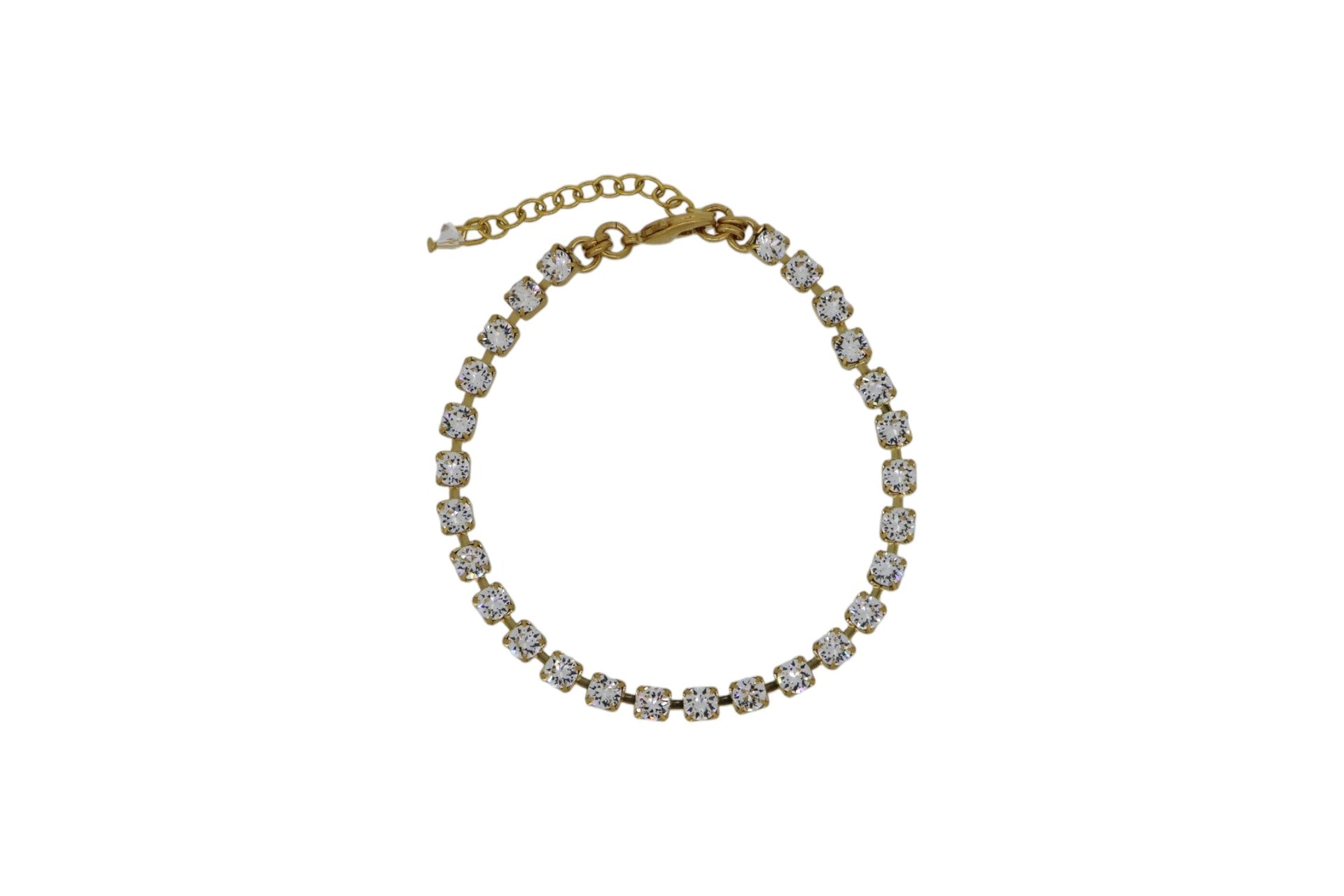 The Clear Tennis Bracelet In Gold