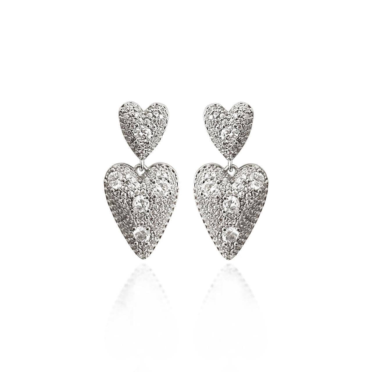 The Cupid Drop Hoop | Platinum