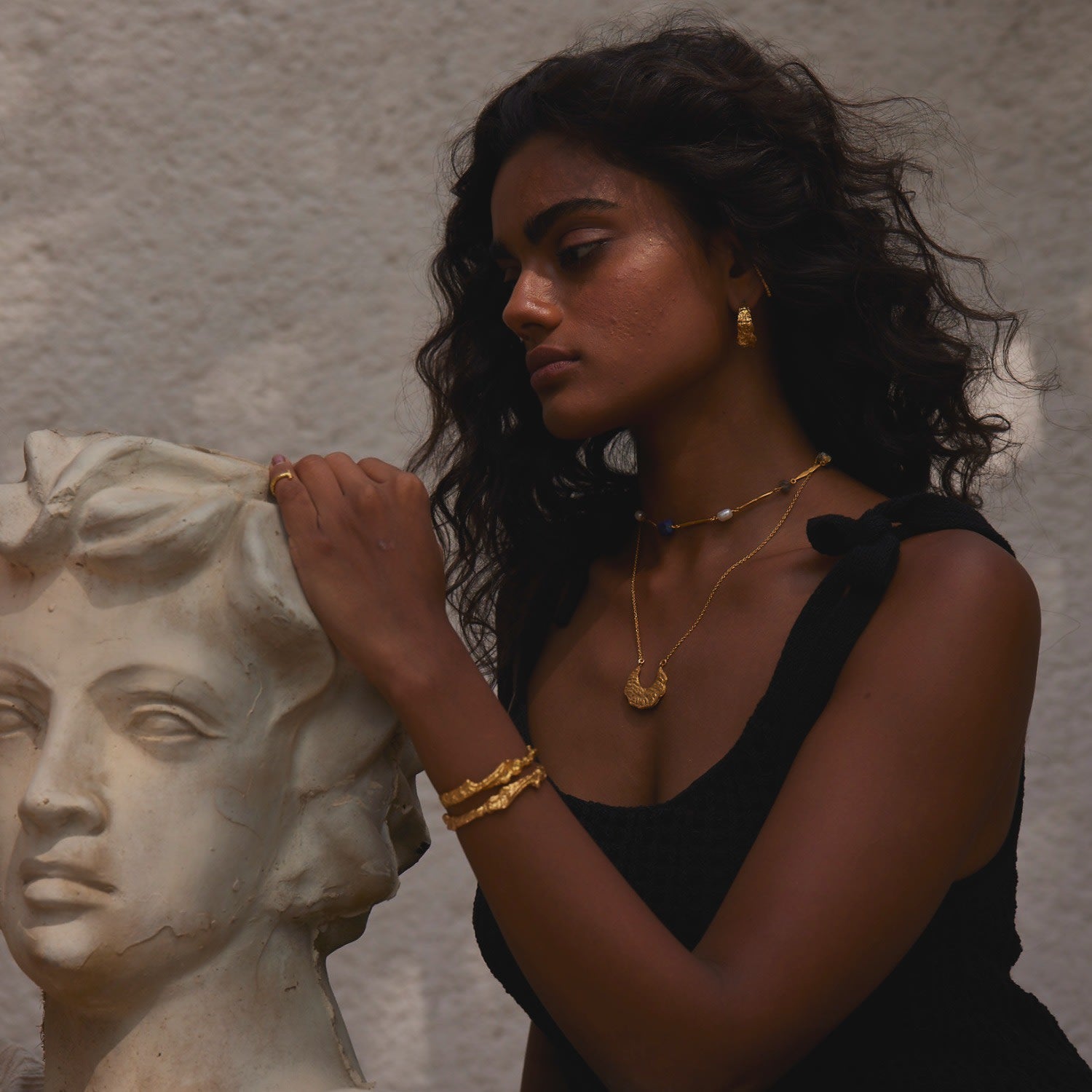 The Dance Of The Volcano Gold Necklace