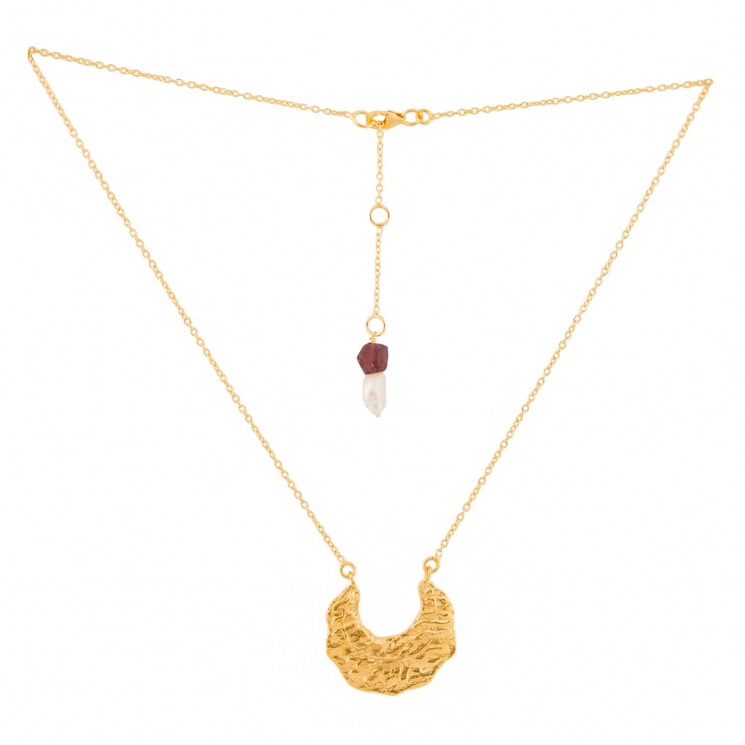 The Dance Of The Volcano Gold Necklace