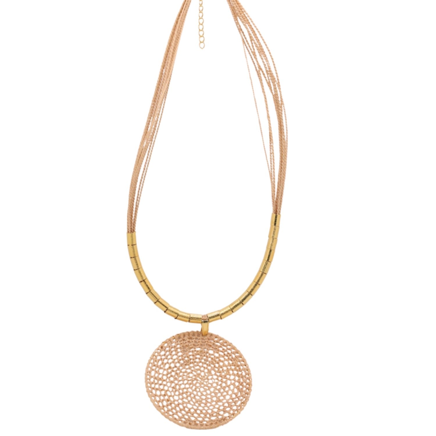 The Dream Catcher Buriti Natural Fiber Necklace