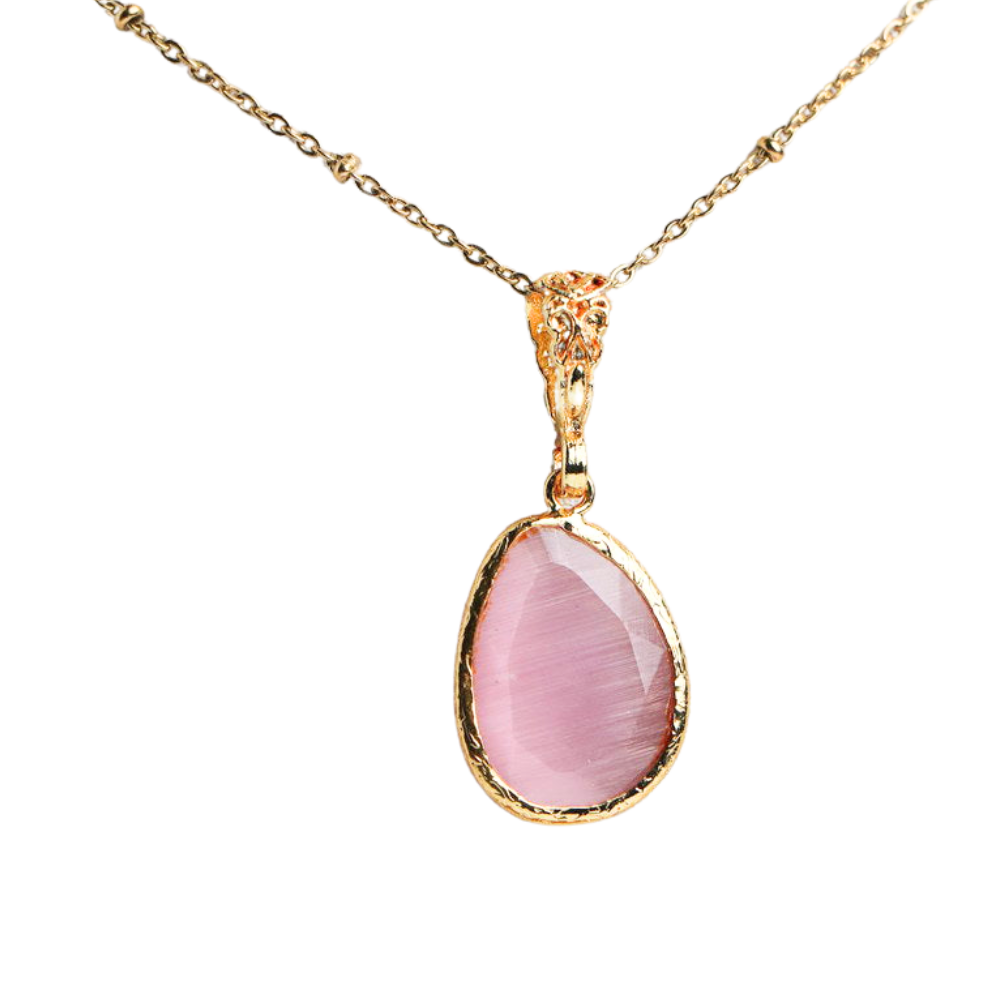 The Droplet Necklace Pink