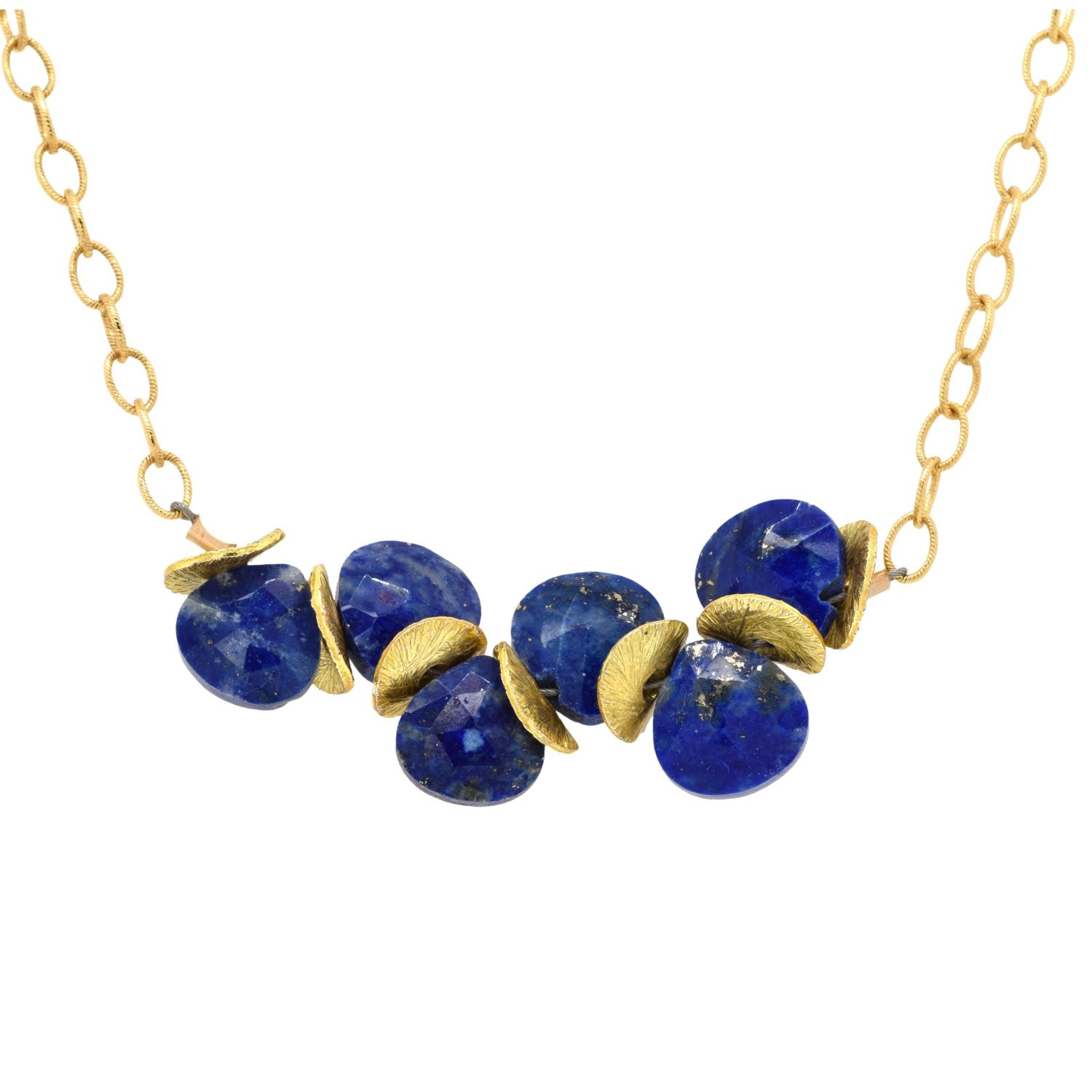 The Emma A Signature Lapis Gold Necklace