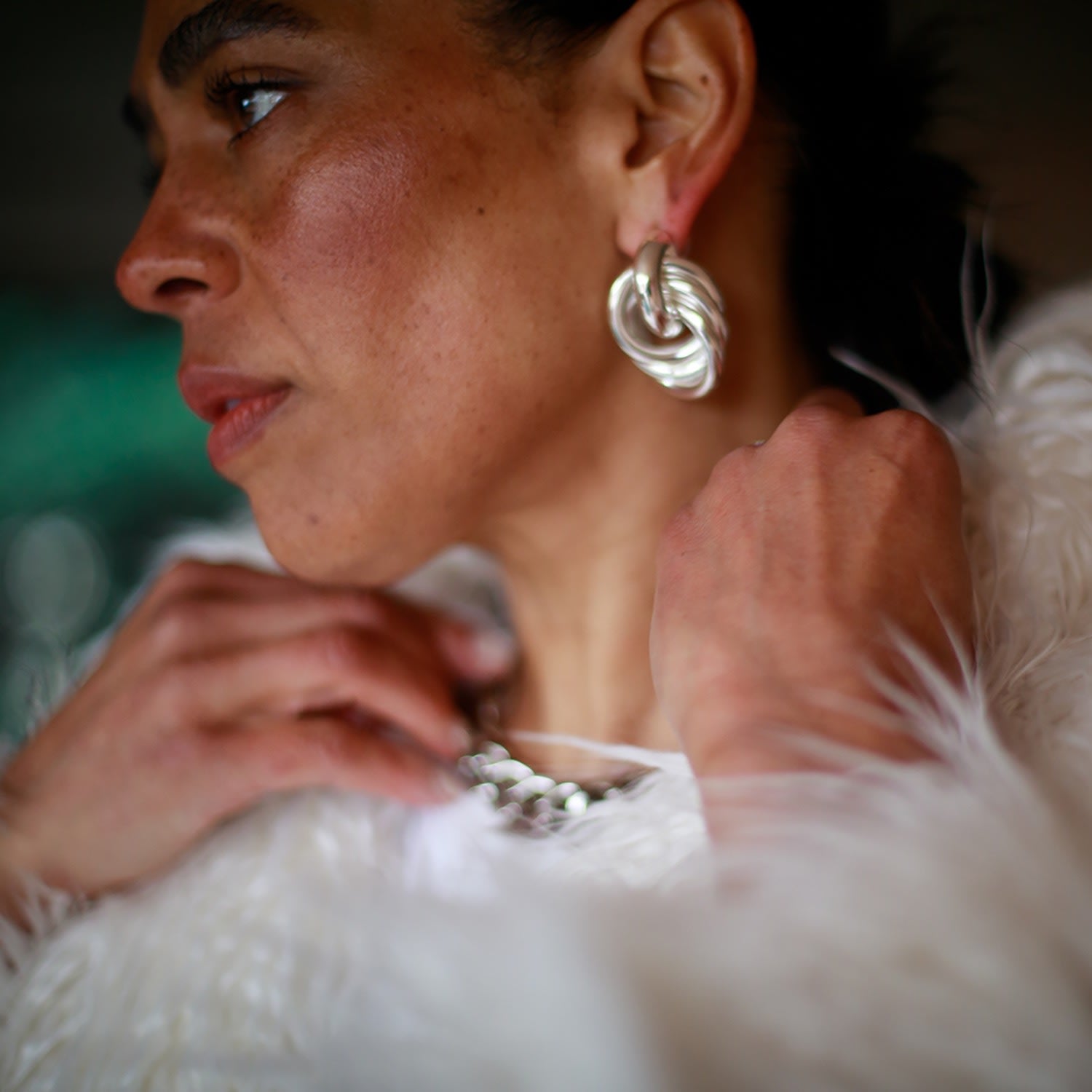 The Empress Earrings - Silver