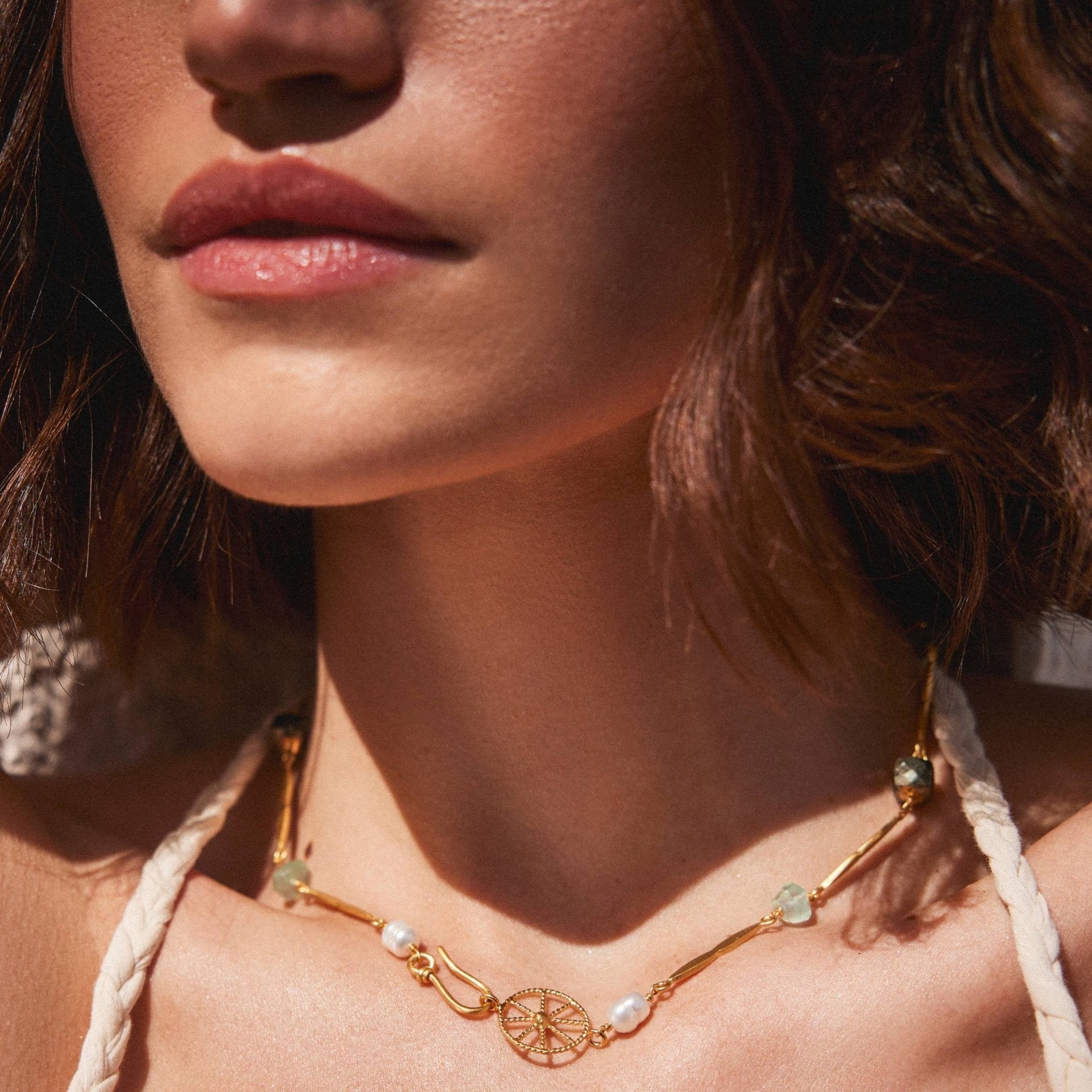 The Eye Of The Tiger Gold Gemstone Necklace