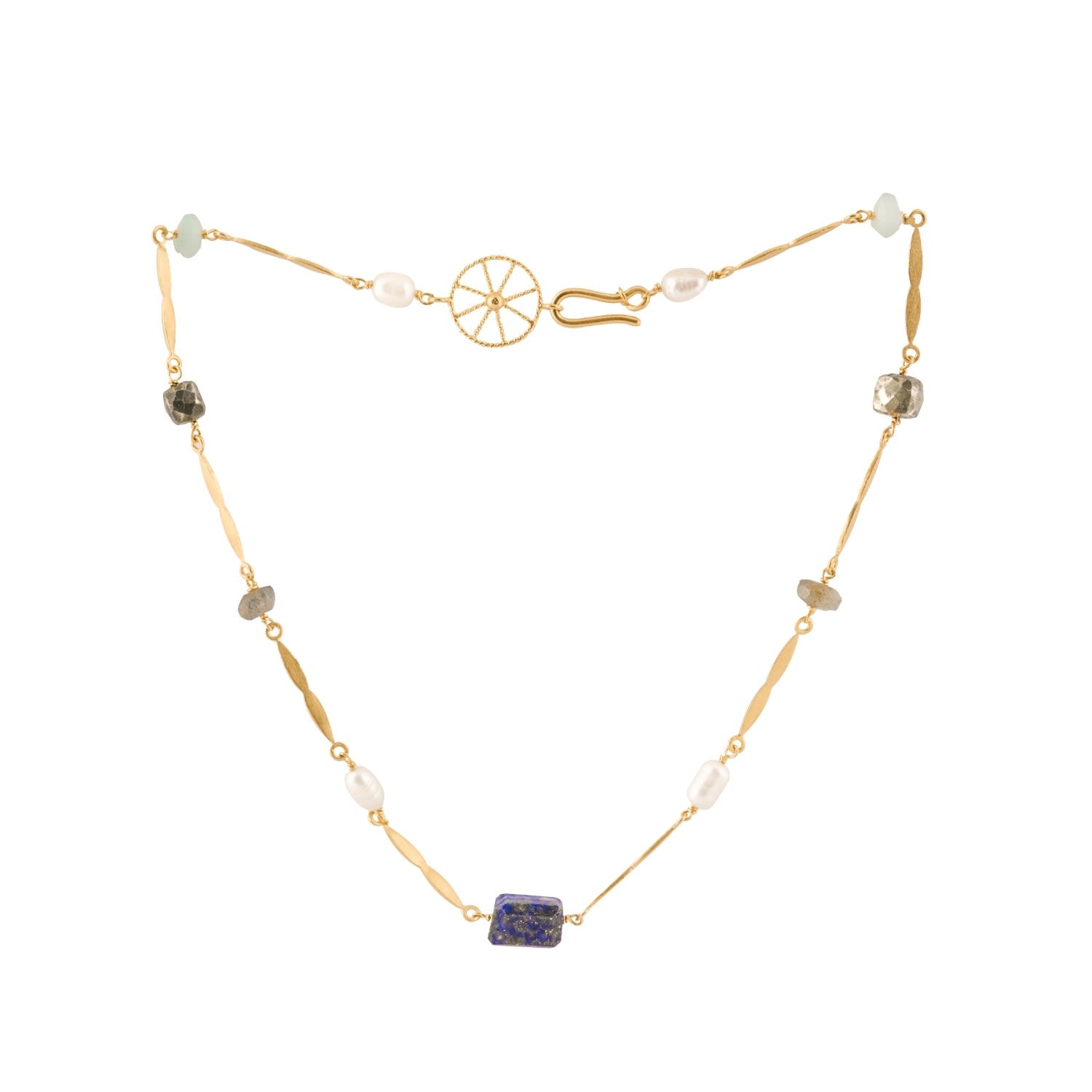 The Eye Of The Tiger Gold Gemstone Necklace