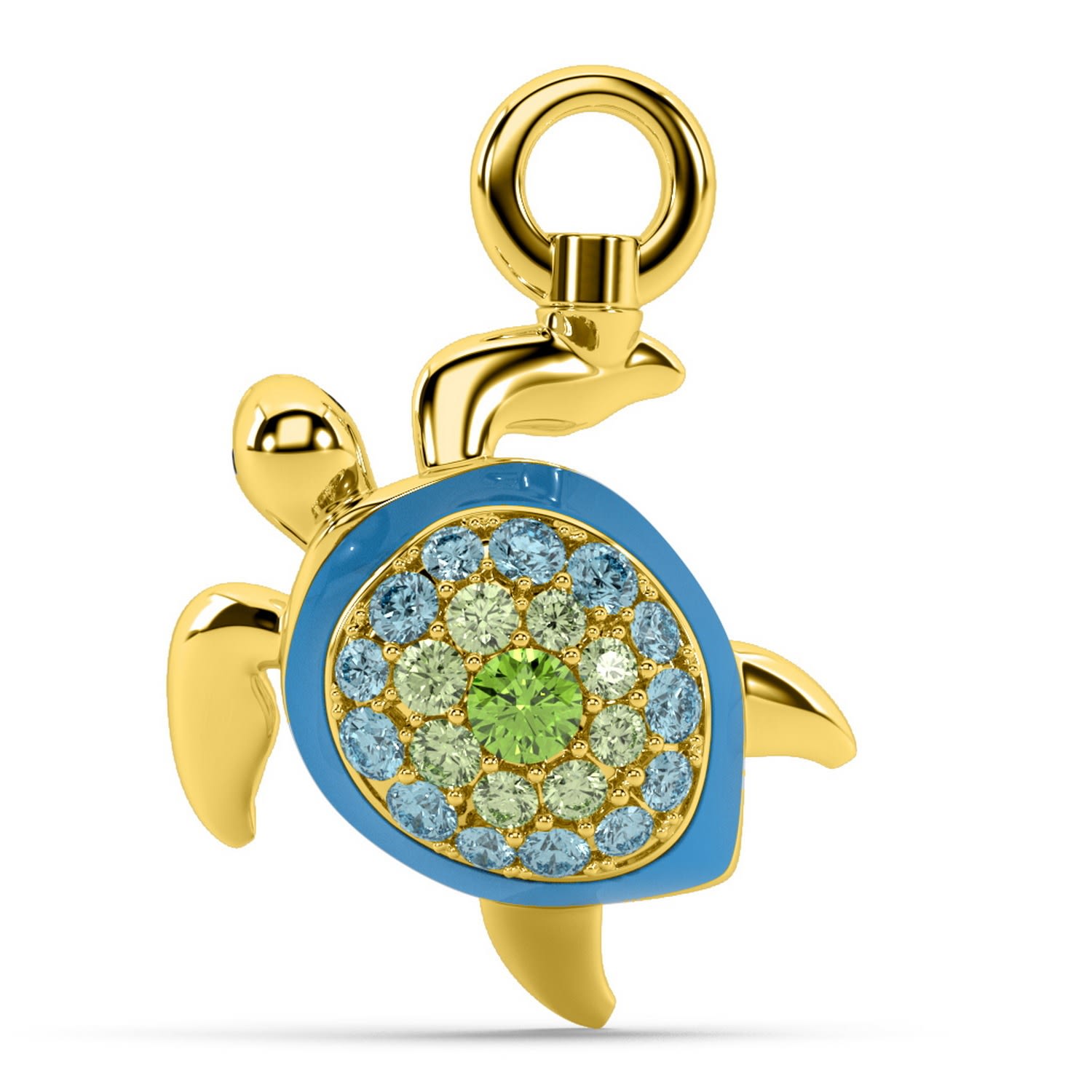 The Gentle Turtle Charm - Gold
