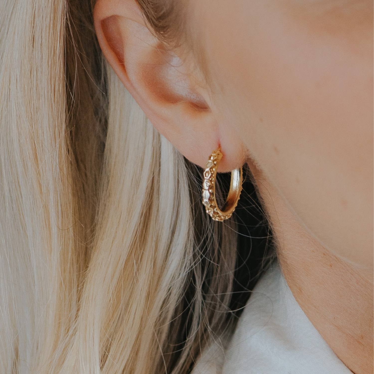 The Gold Hebe Hoop Earrings