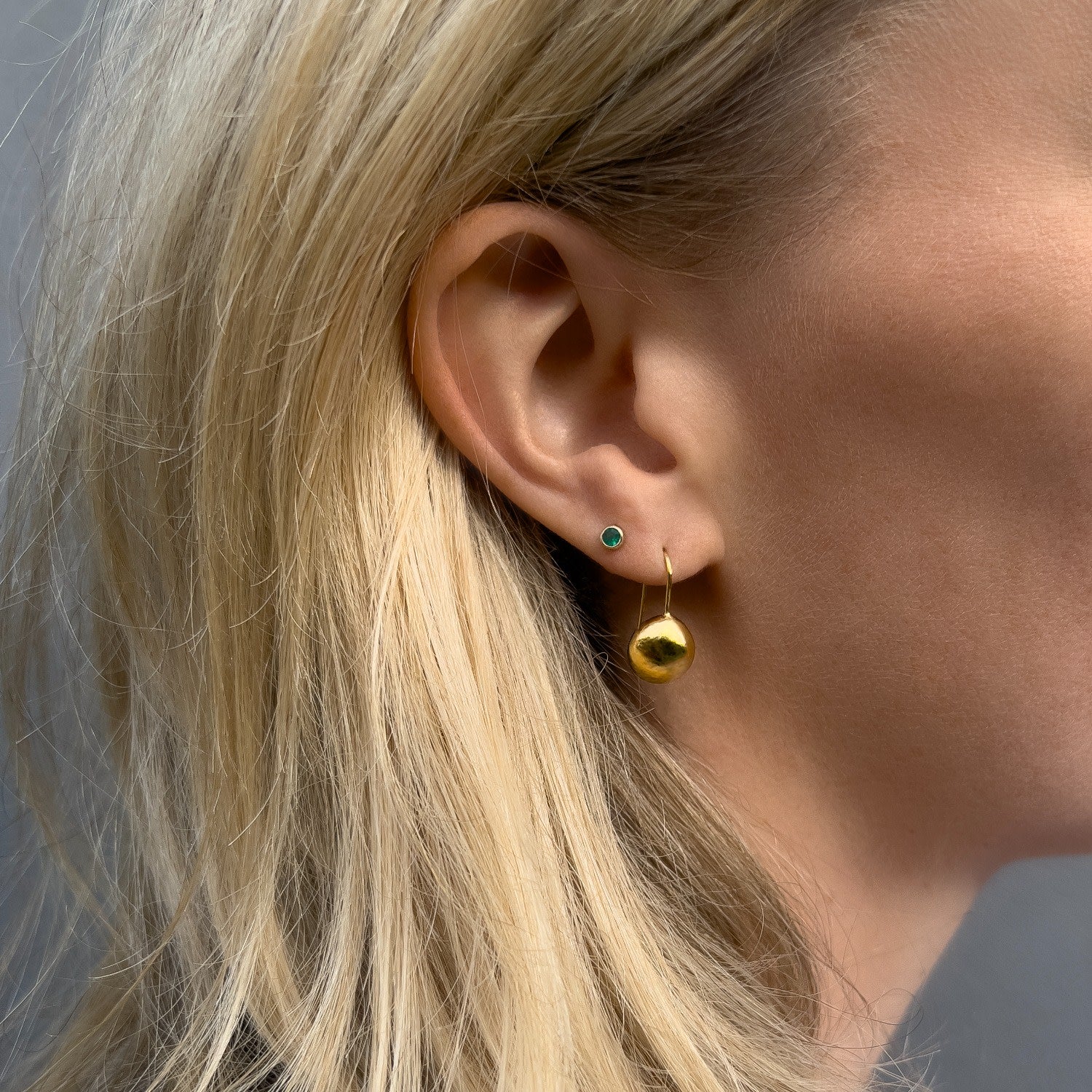 The Gold Orb Earrings