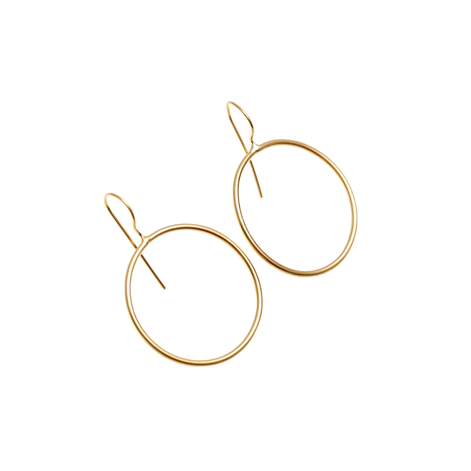 The Gracious - Minimalist Earrings 24K Gold Plated