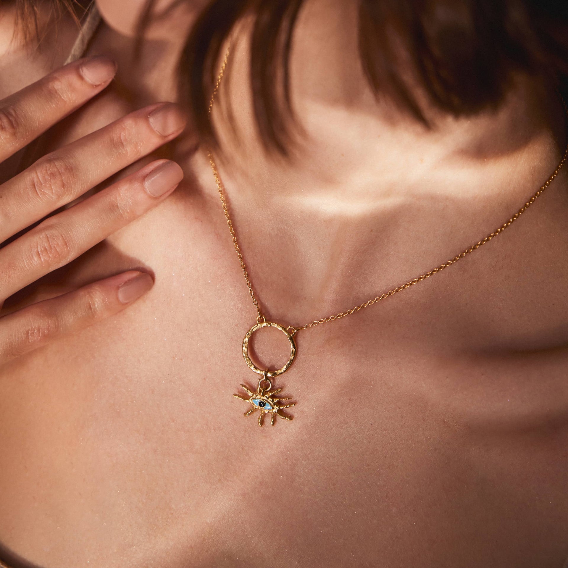 The Guardian Eye Gold Charm