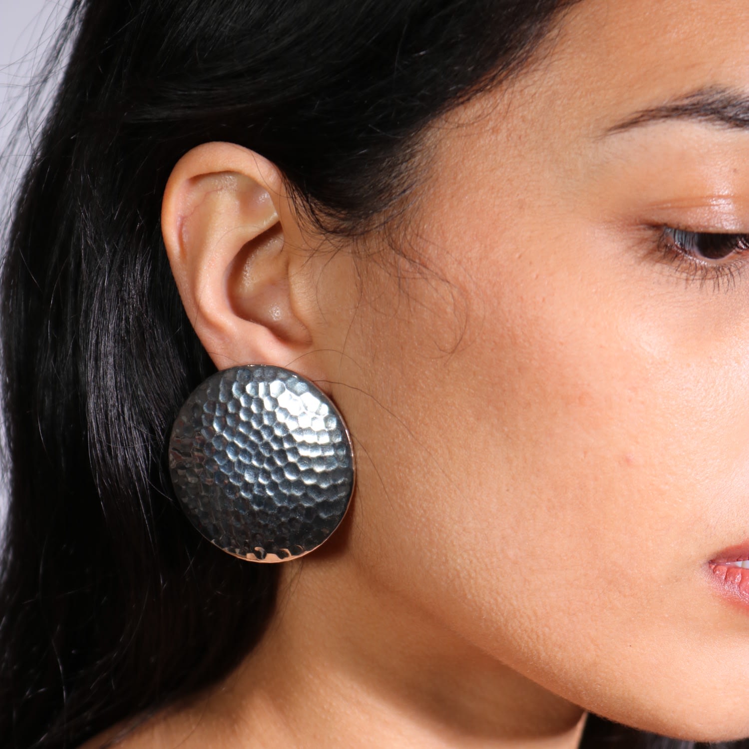 The Hammered Disk In Platinum - Pierced