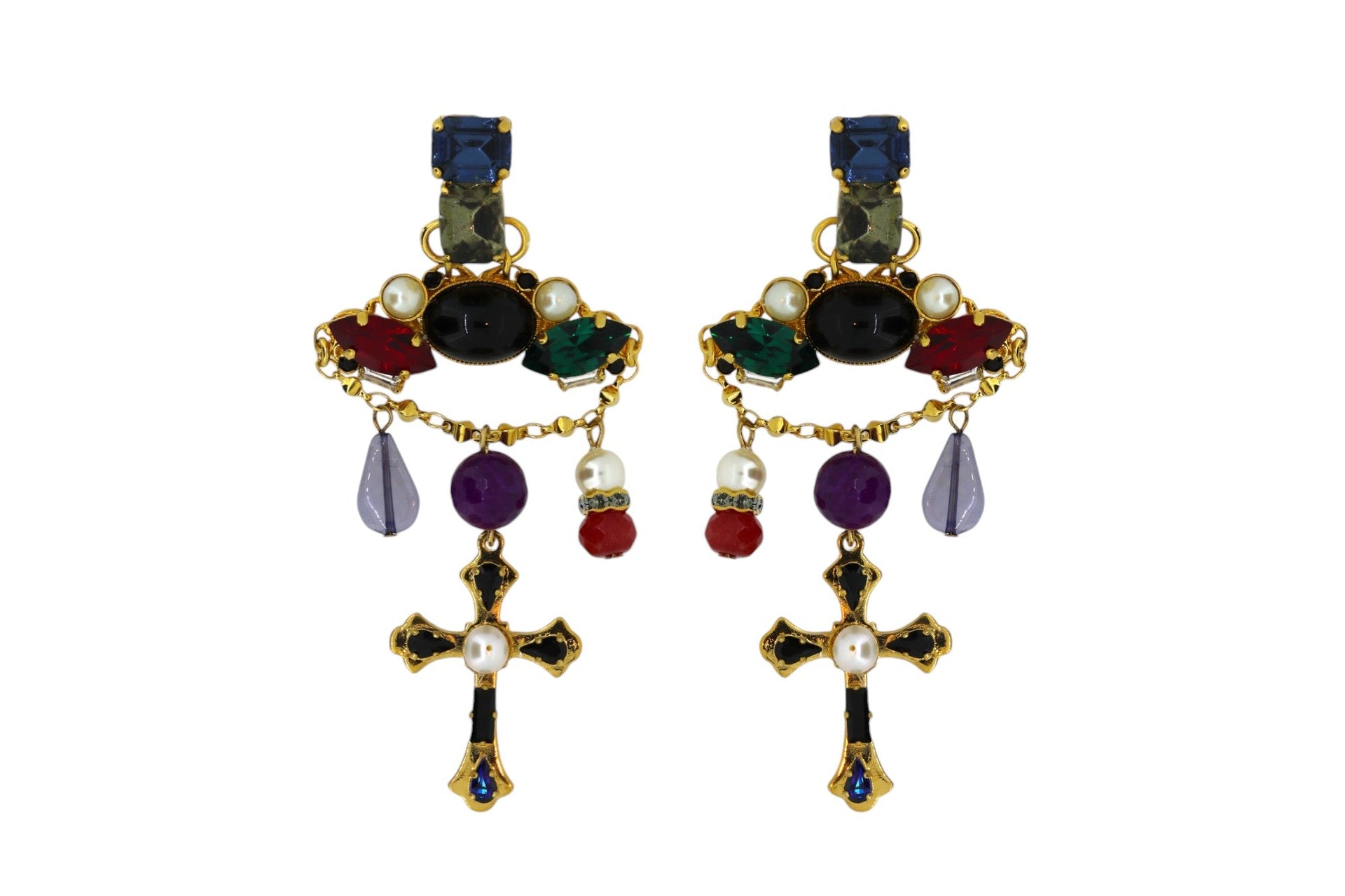 The Hanging Garland Earrings - Pierced