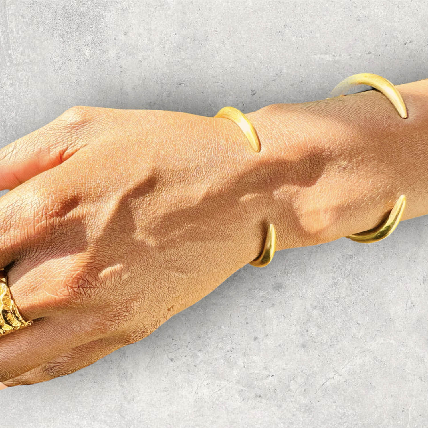The Inca Open Cuff Bracelet - Gold