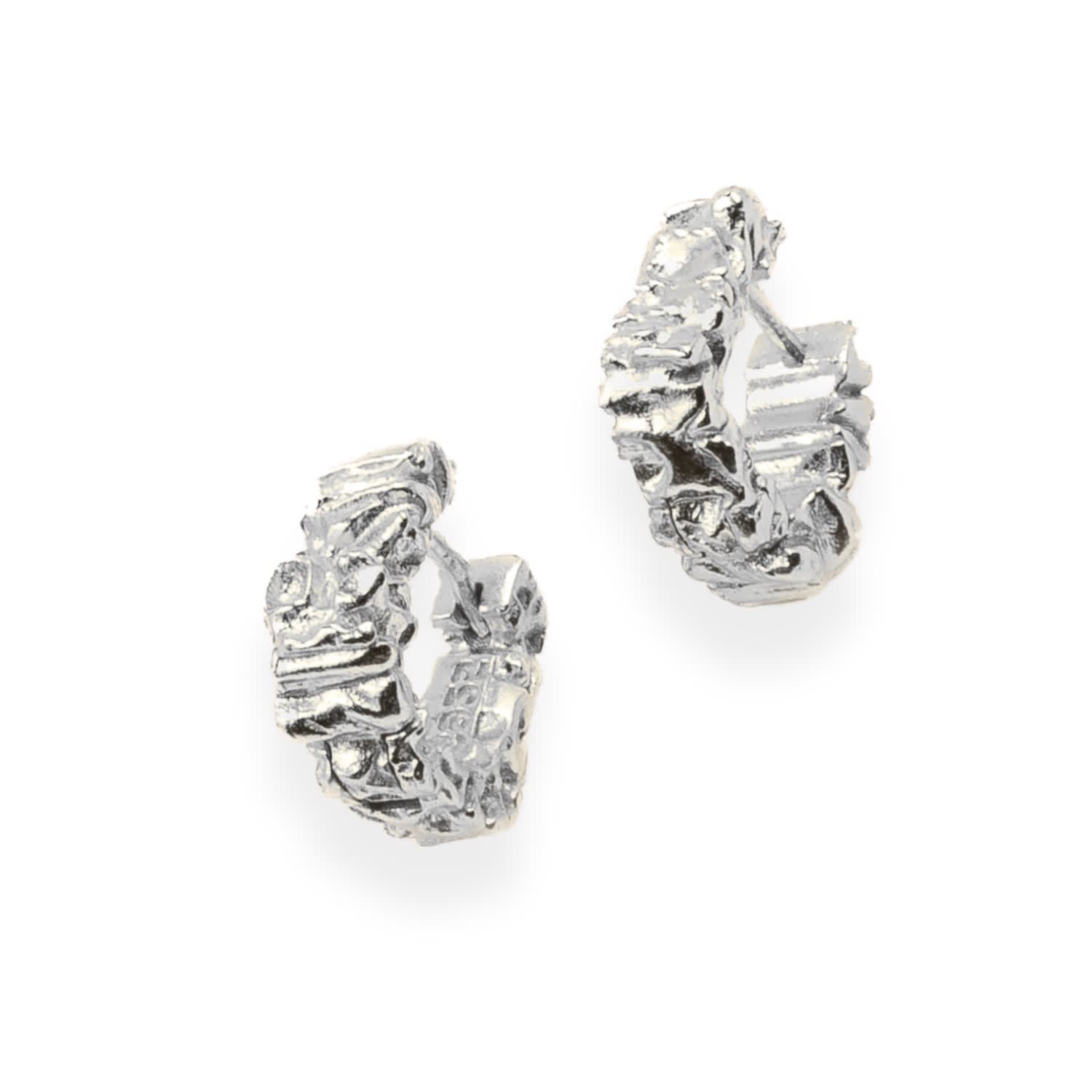 The Hug Sterling Silver Earrings Silver