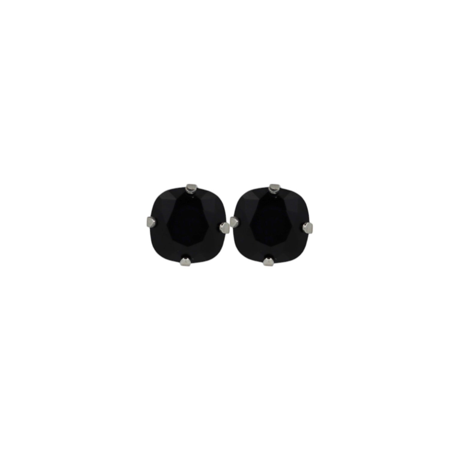 The Large Black Stud In Platinum