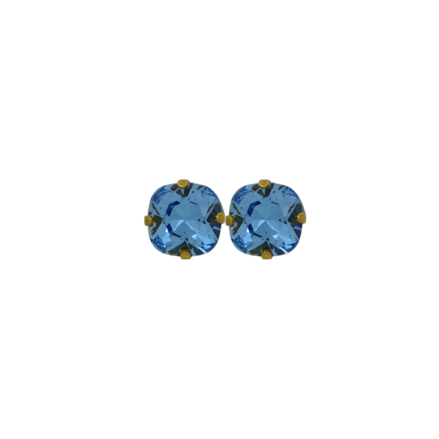 The Large Blue Stud In Gold