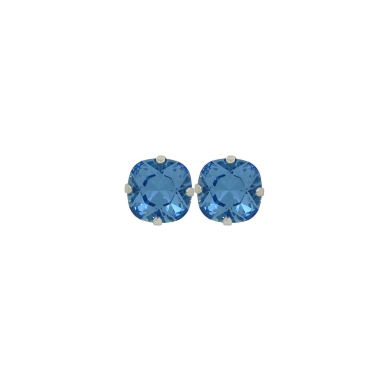The Large Blue Stud In Platinum