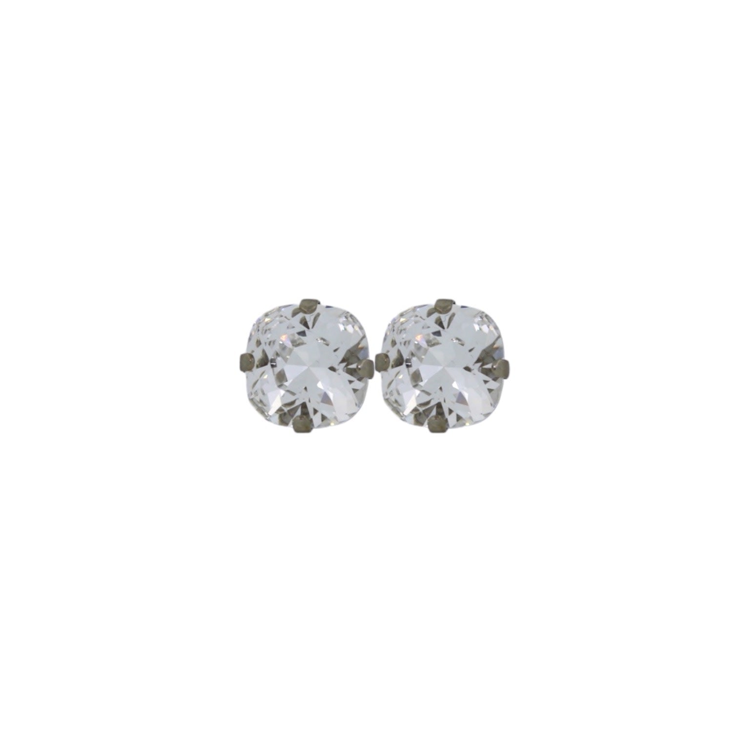 The Large Clear Stud In Platinum