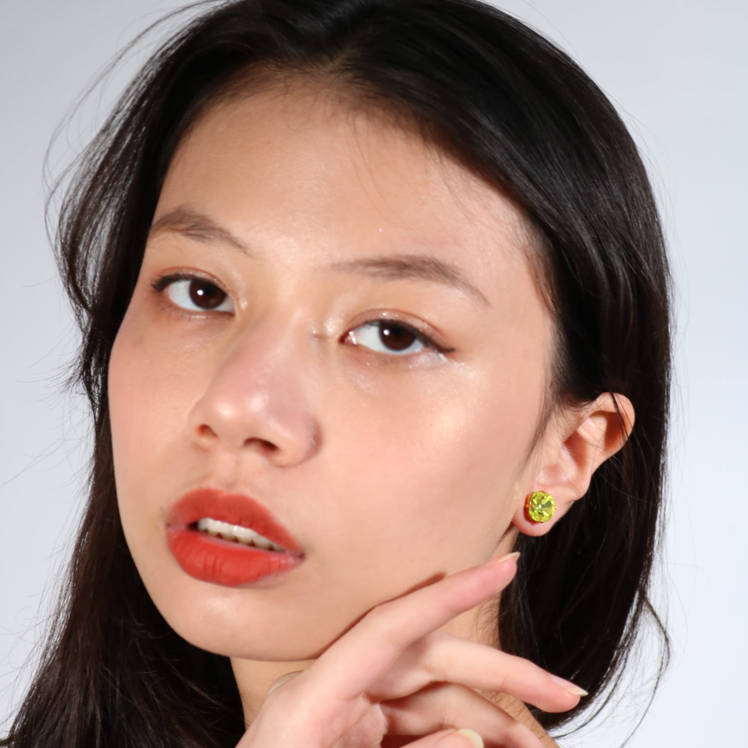 The Large Green Stud In Gold