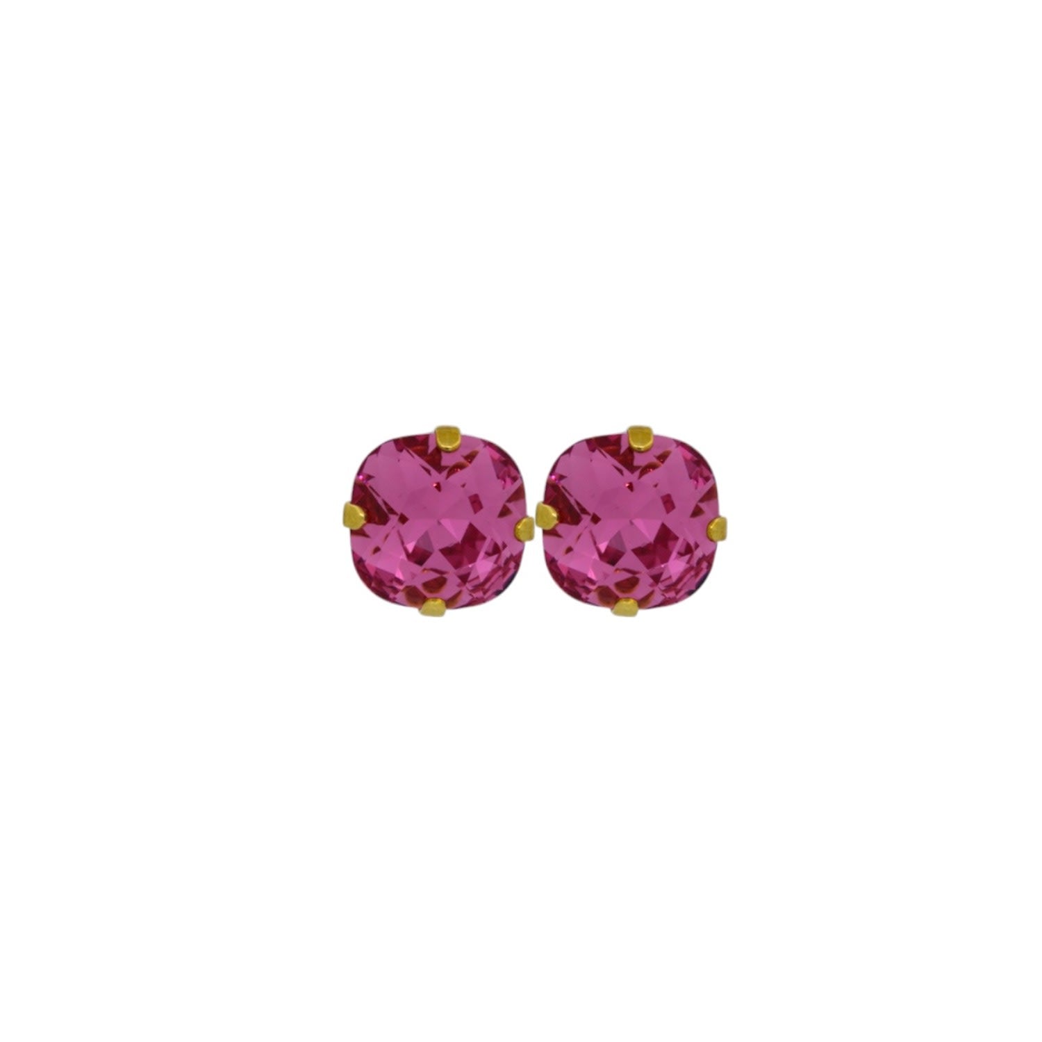 The Large Pink Stud In Gold