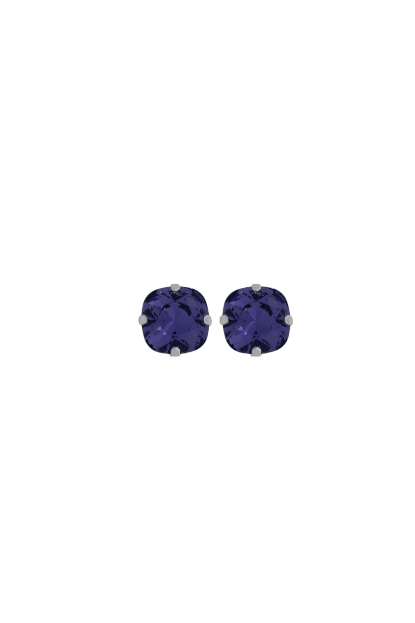 The Large Purple Stud In Platinum