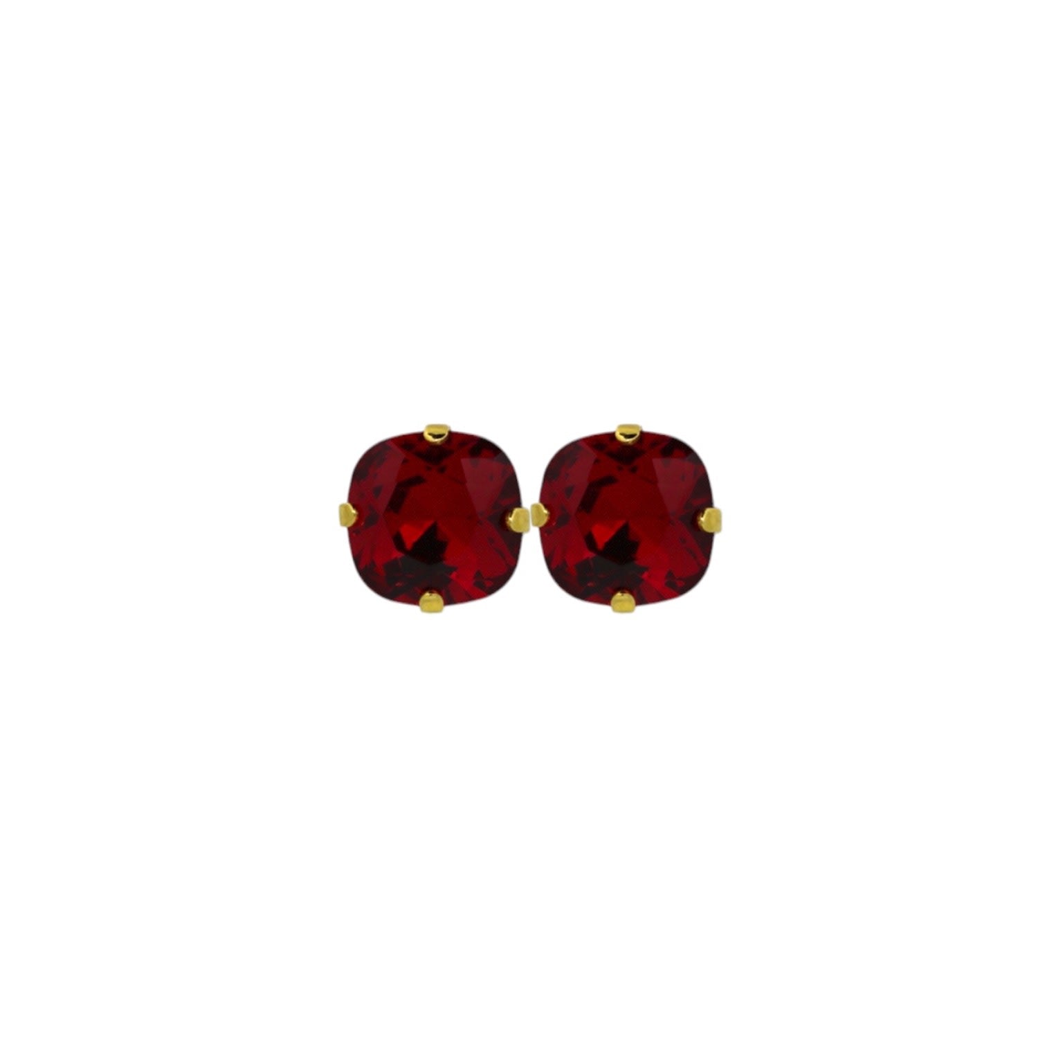 The Large Red Stud In Gold