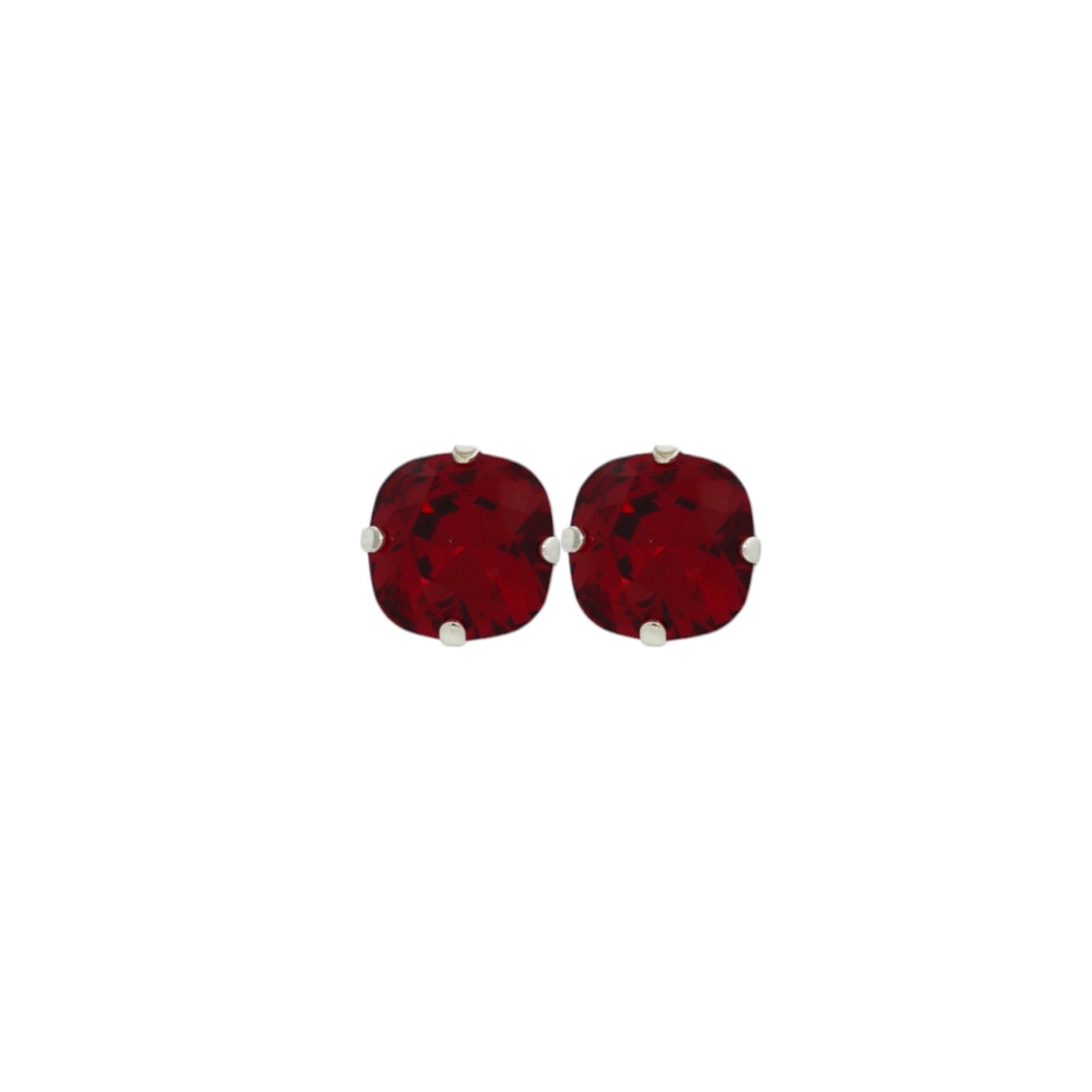 The Large Red Stud In Platinum