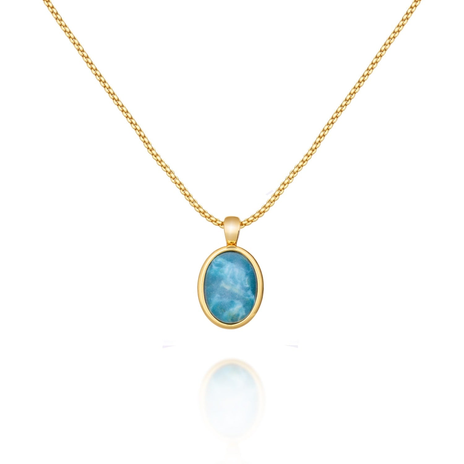 The Large Turquoise Pendant Necklace