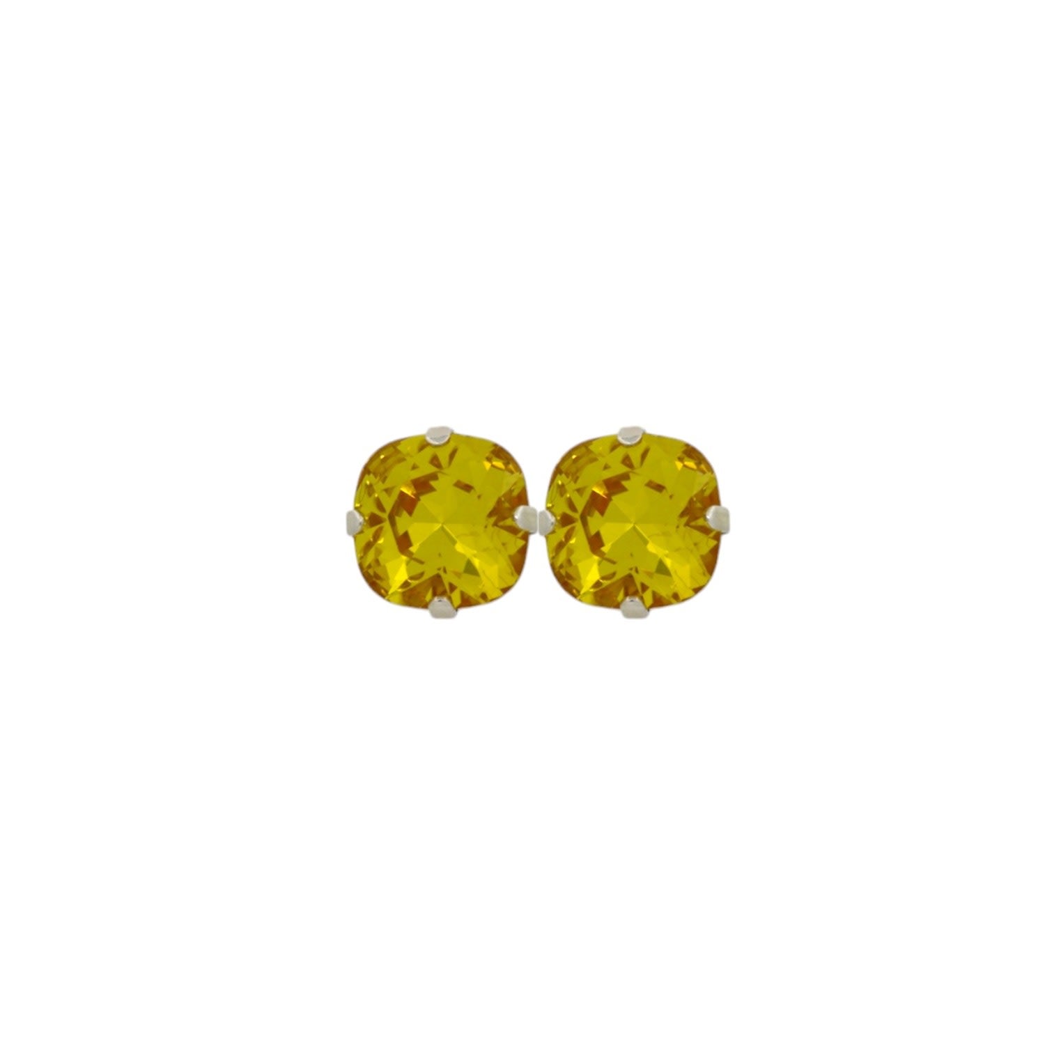 The Large Yellow Stud In Platinum