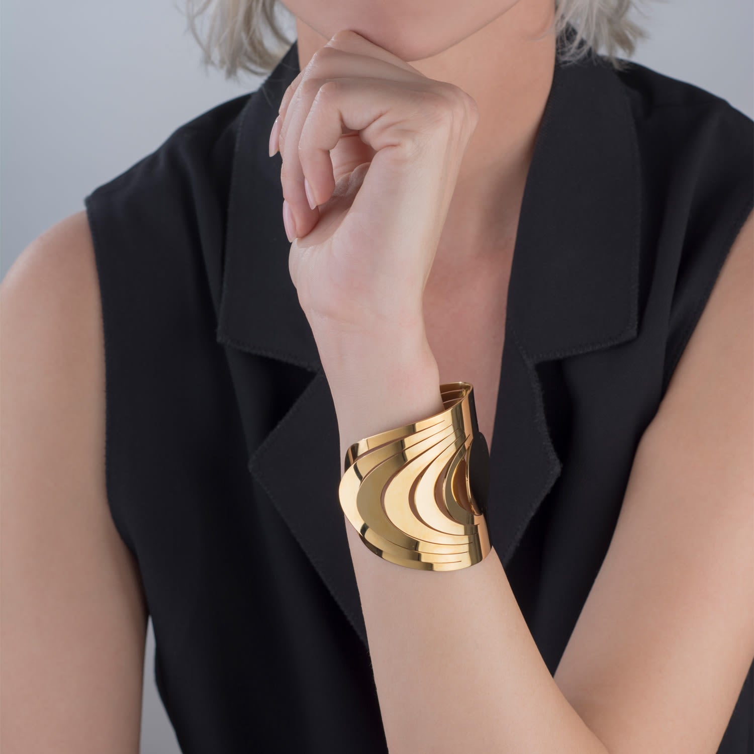 Lava Bracelet – High Polish – Gold-Plated