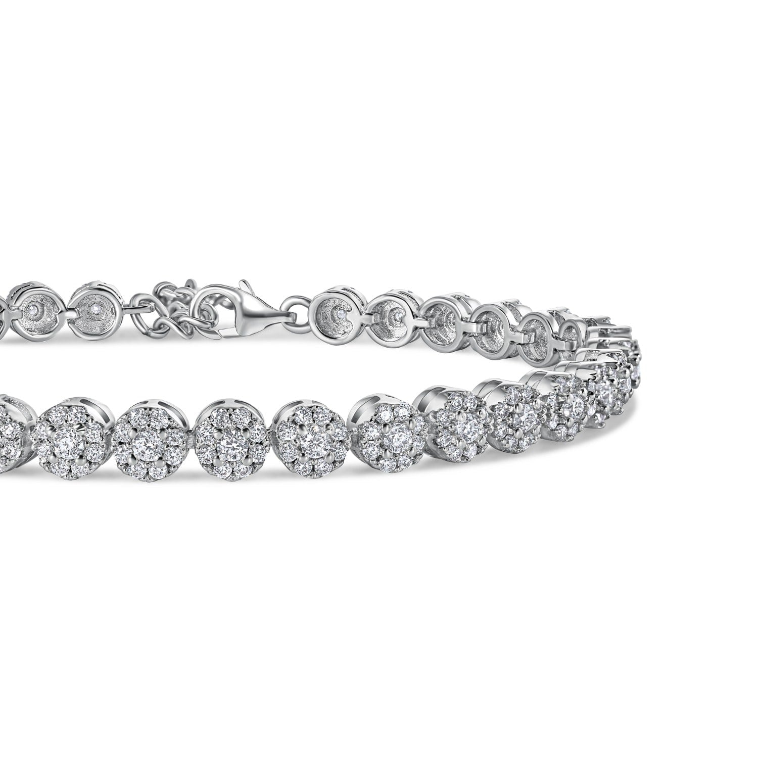 The Lilith Moissanite Bracelet In Sterling Silver