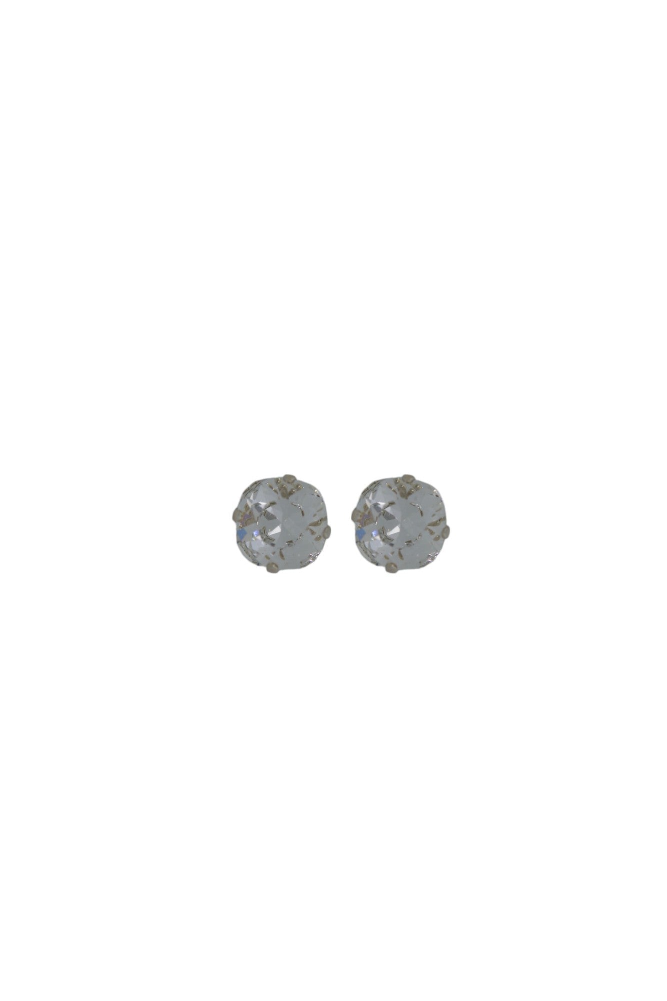 The Little Clear Stud In Platinum