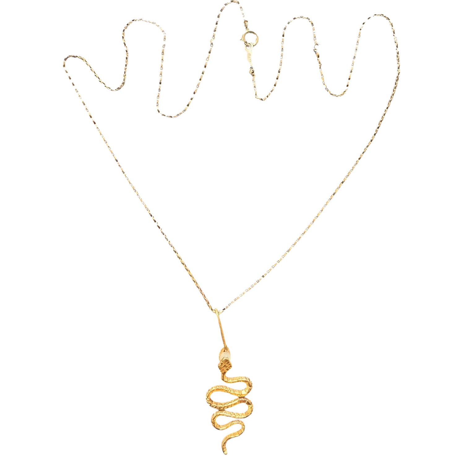 The Love Snake Necklace - Gold
