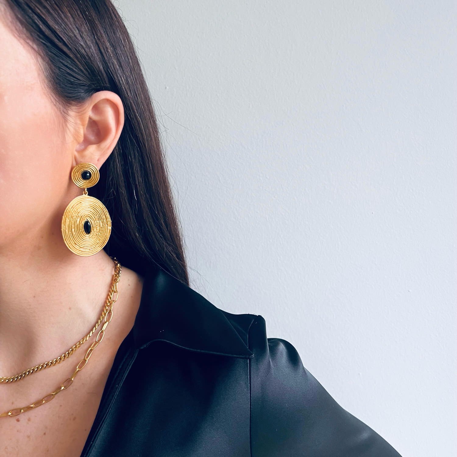 The Majestic - Statement Earrings 24K Gold Plated