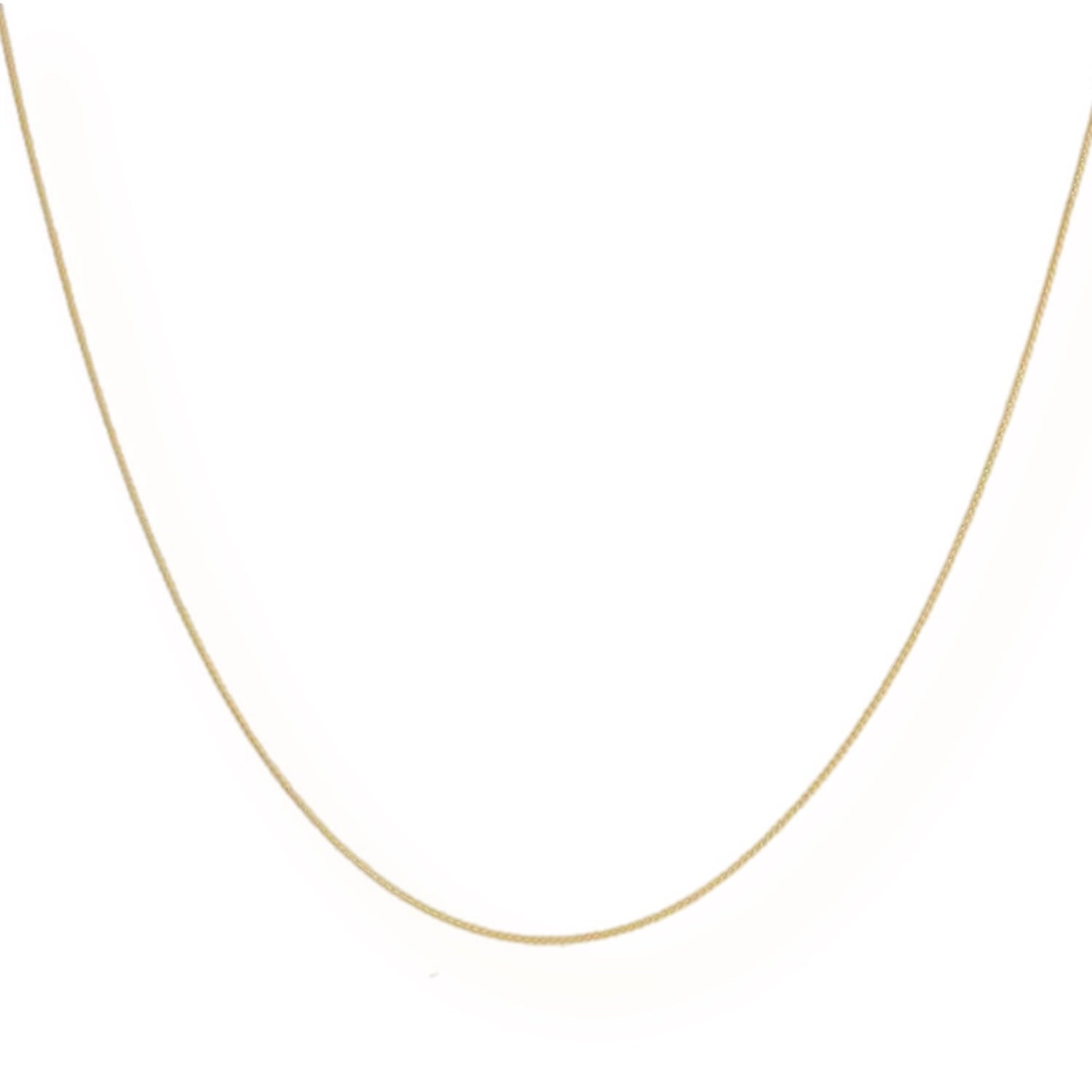 The Marie Thin Classic Snake Chain Necklace Tarnish Free Gold