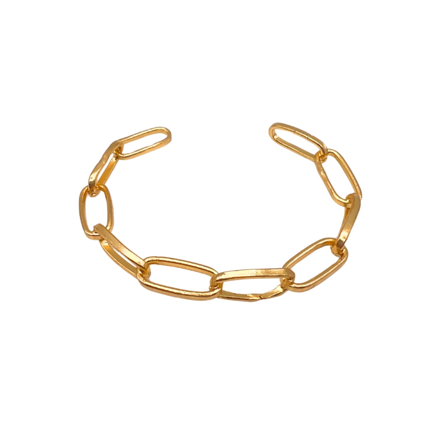 The Noble - Chain Cuff Bracelet 24K Gold Plated