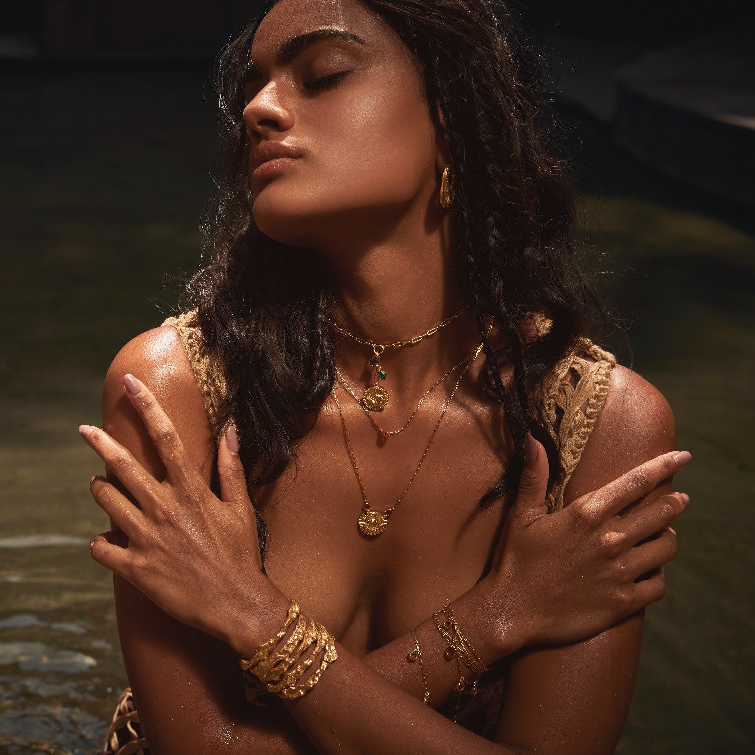 The Orbit Of Life Gold Bracelet