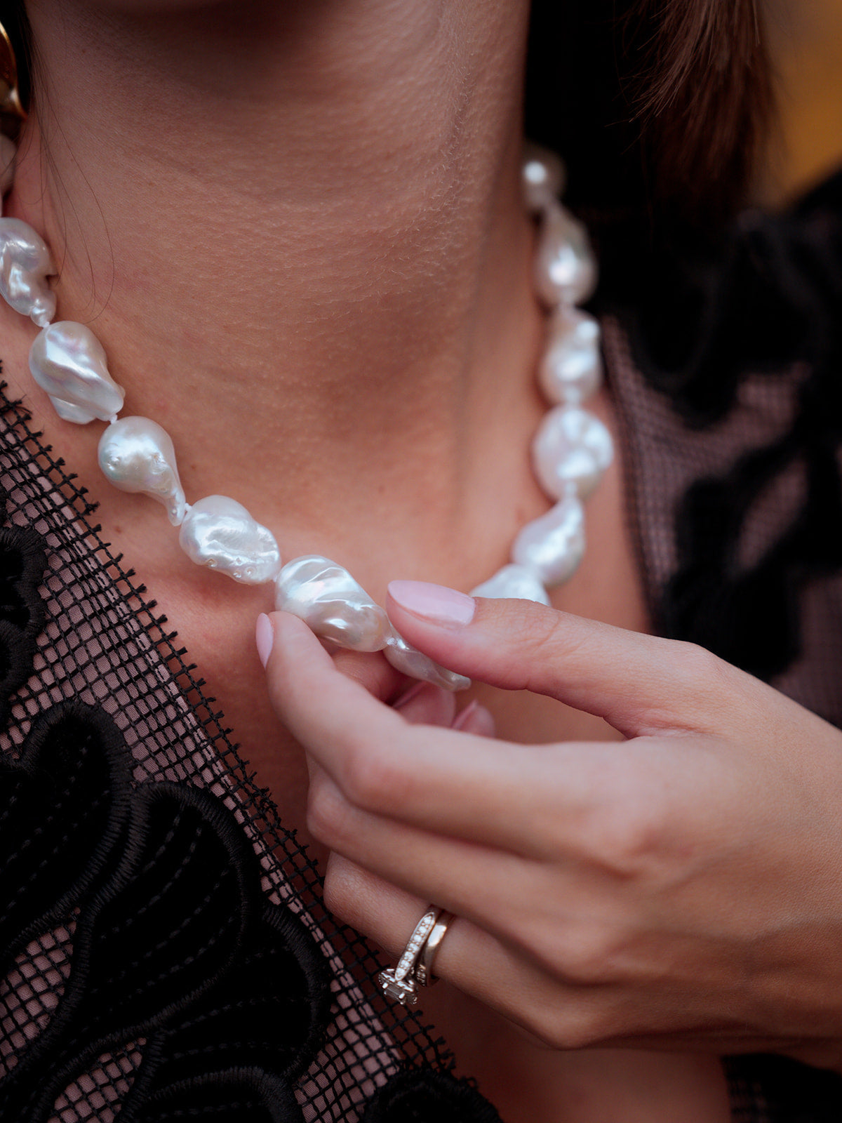 The Pink Reef Baroque Pearl Necklace