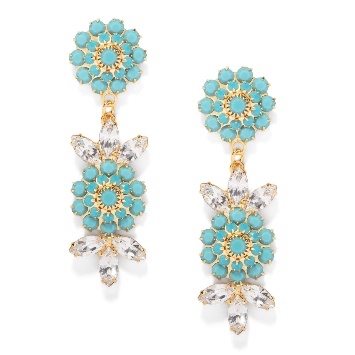 The Pink Reef Elsa Earring In Turquoise