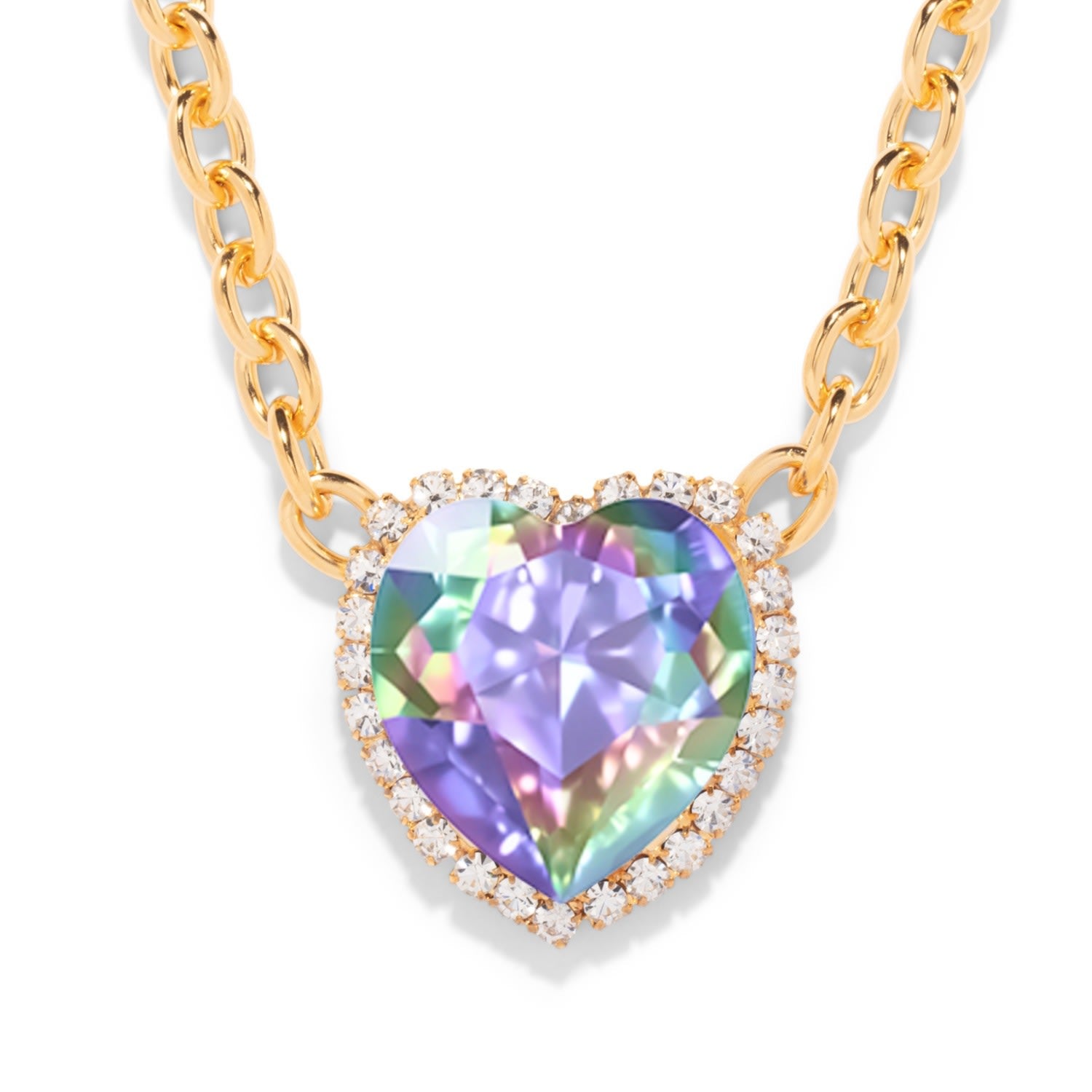 The Pink Reef G Ocean Necklace In Crystal Ab
